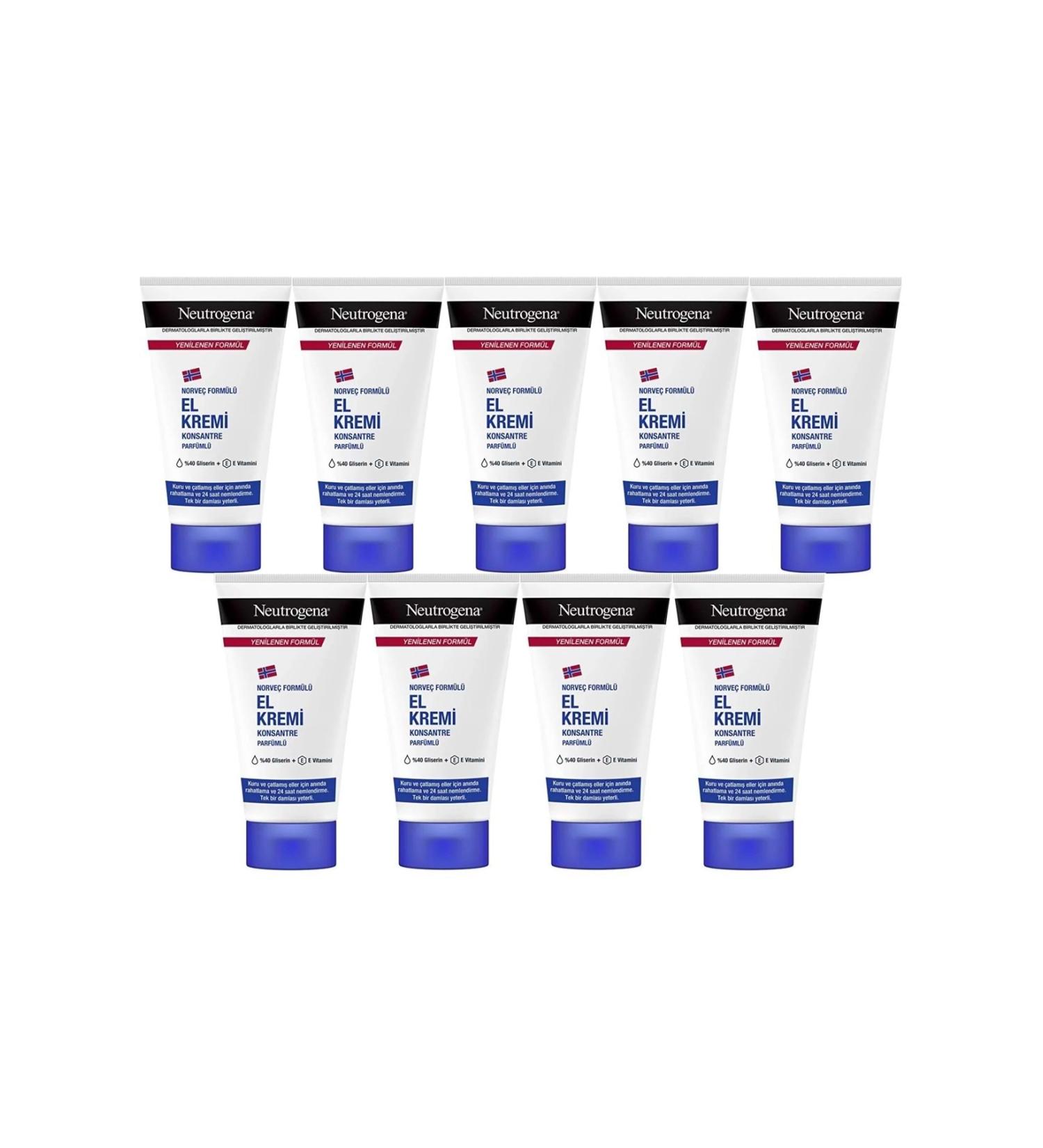 Neutrogena Hand Care Cream 50ml Perfumed (SET OF 9)