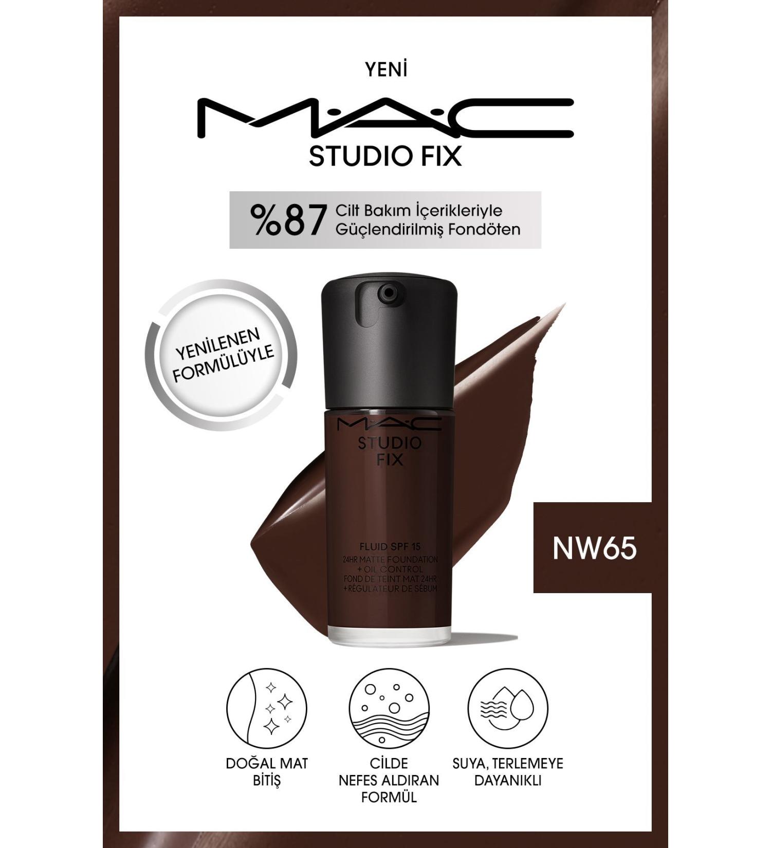 Mac STUDIO FIX FLUID SPF 15 MATTE FOUNDATION-NW65 30 ML DEMBA5749
