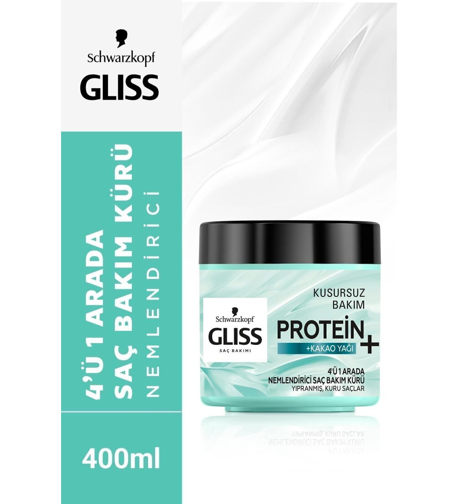 Gliss 4 in 1 Moisturizing Hair Care Cure - With Cocoa Butter 400 ml - Buy Online on GoSupps.com