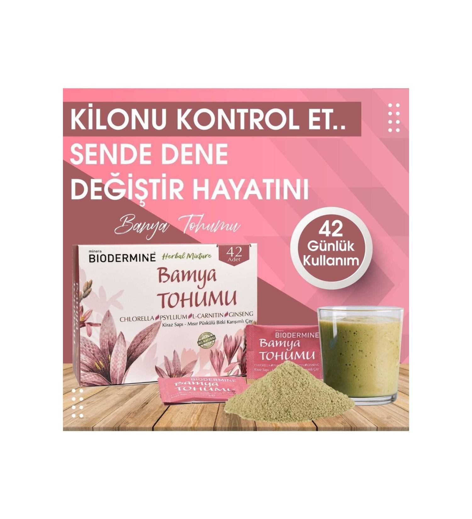 Biodermine Minera Okra Seed Herbal Mix Detox Tea 42pcs - Buy Online on GoSupps.com