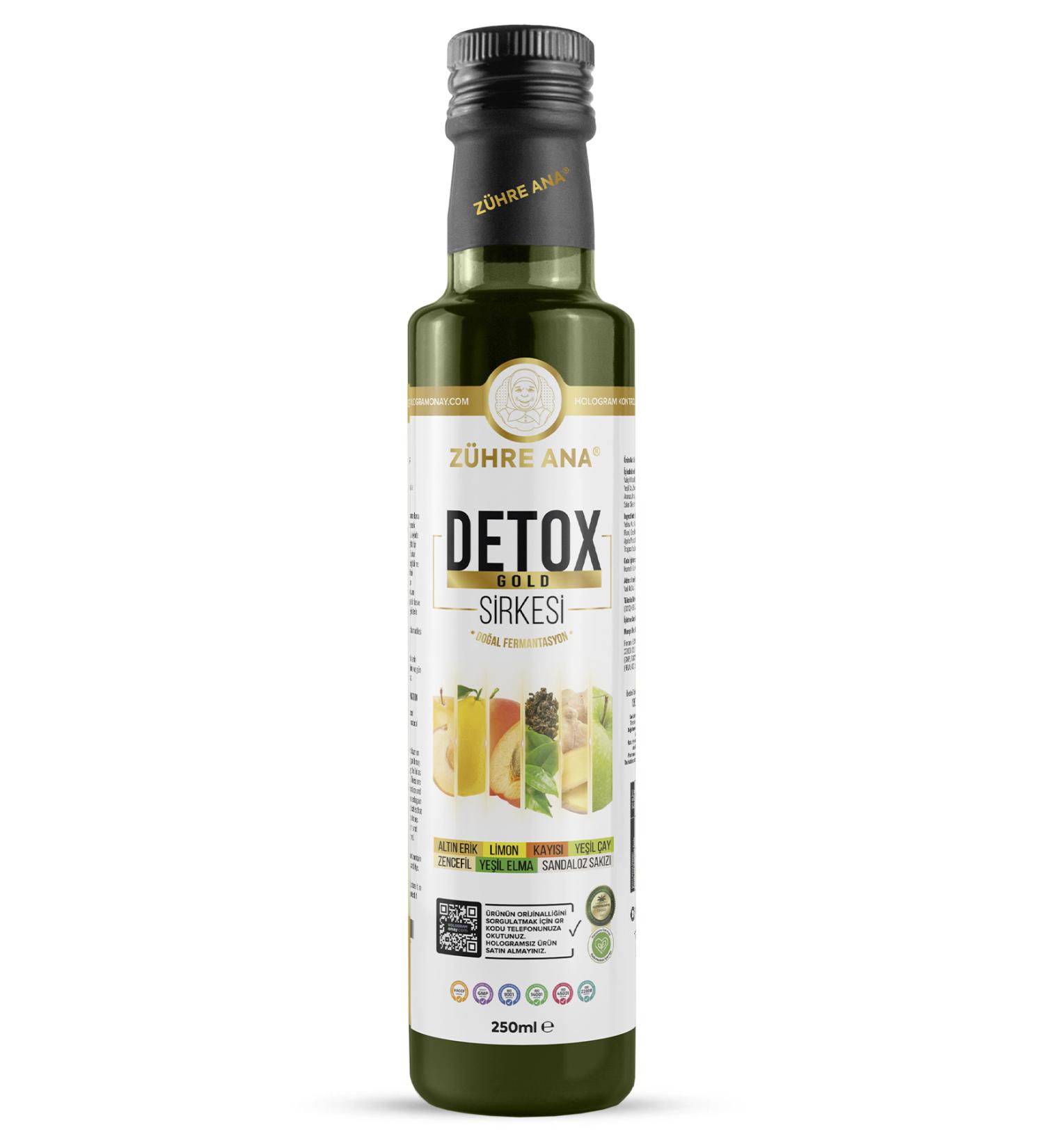 Z hre Ana Detox Gold Vinegar Natural Fermentation 250 Ml - Buy Online on GoSupps.com