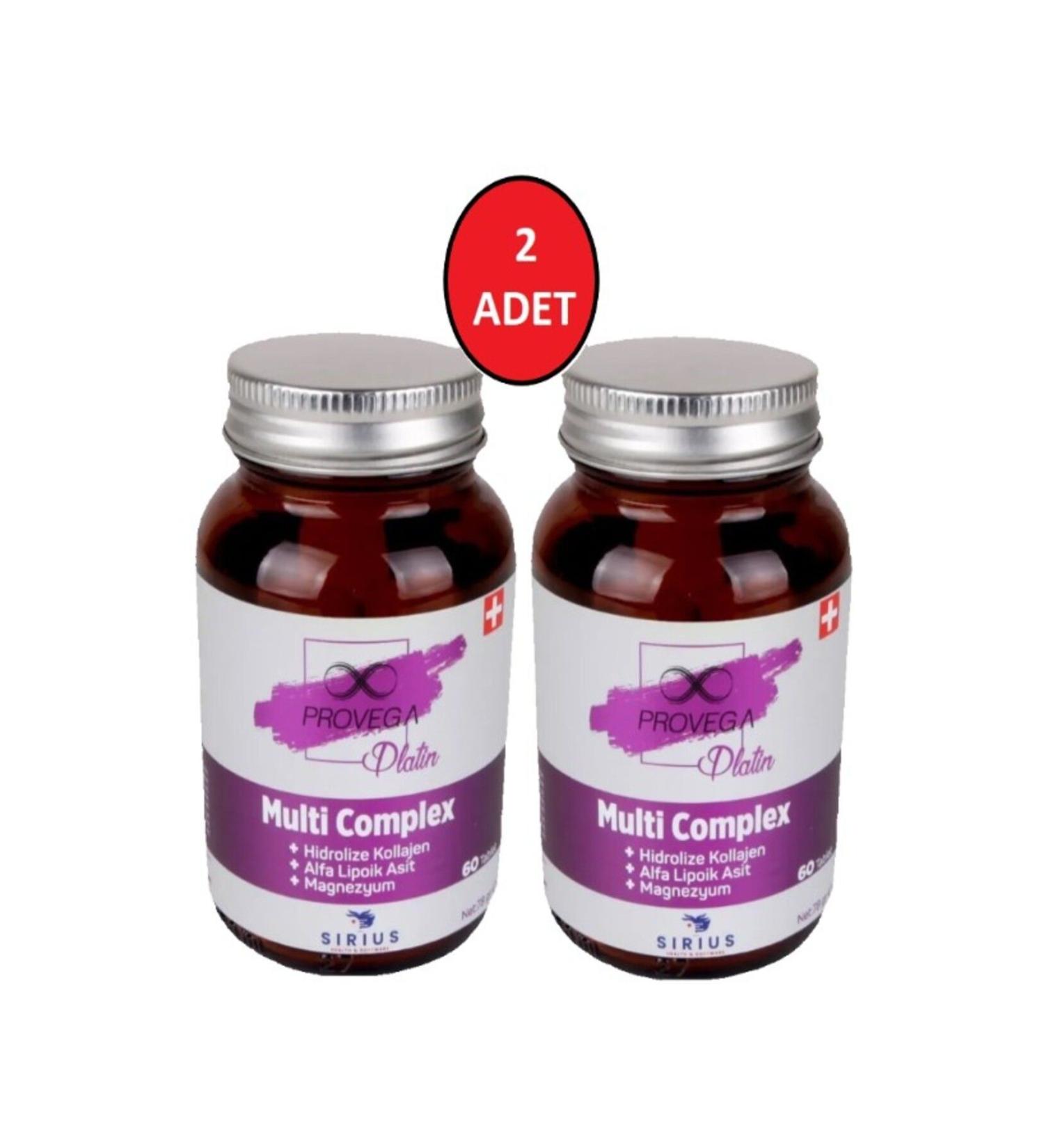 Provega Platinum Multi Complex Hydrolyzed Collagen Alpha Lipoic Acid Magnesium Calcium Boron (2 Pieces) - Buy Online on GoSupps.com