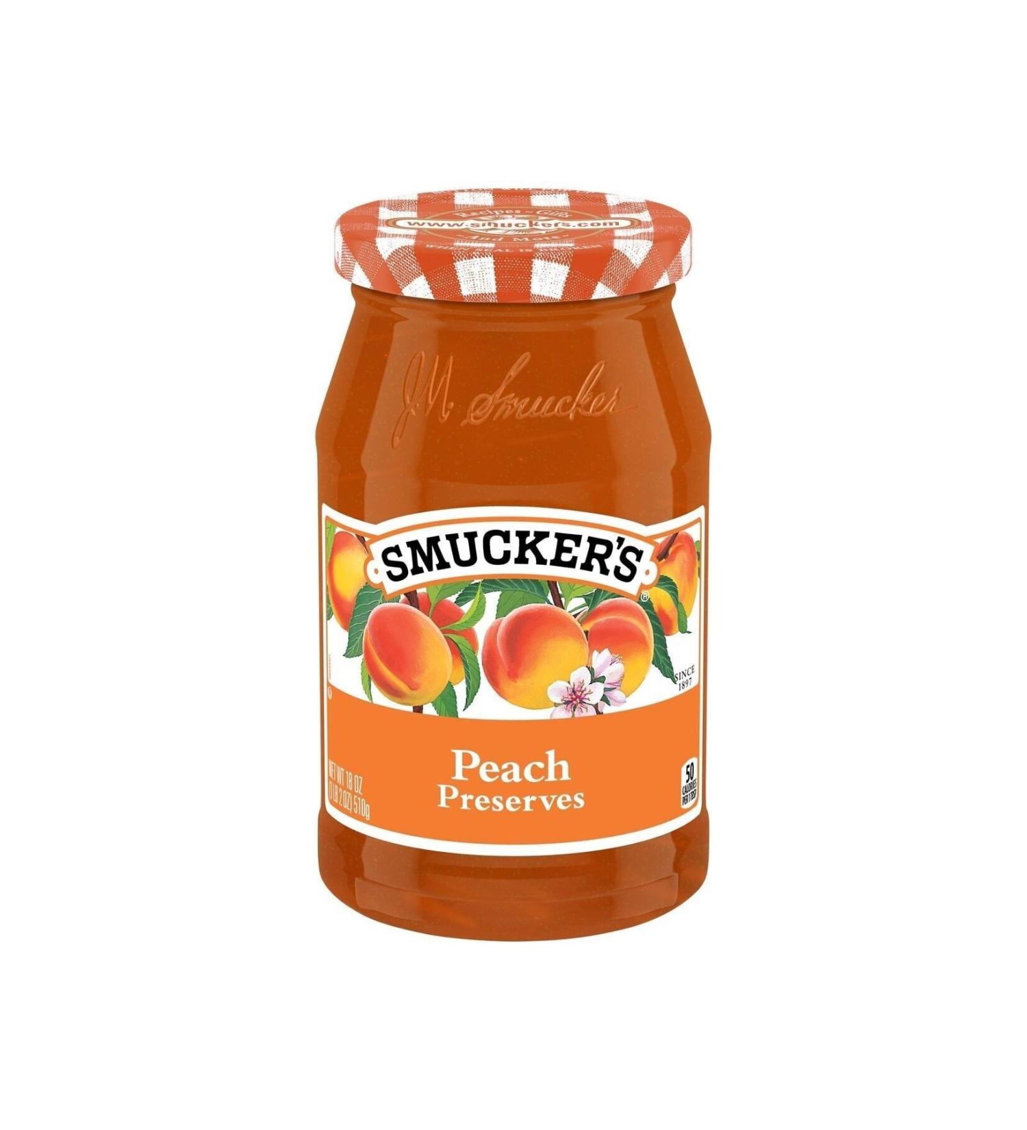 smuckers Smucker's Peach Preserves Jam 510 Gr.