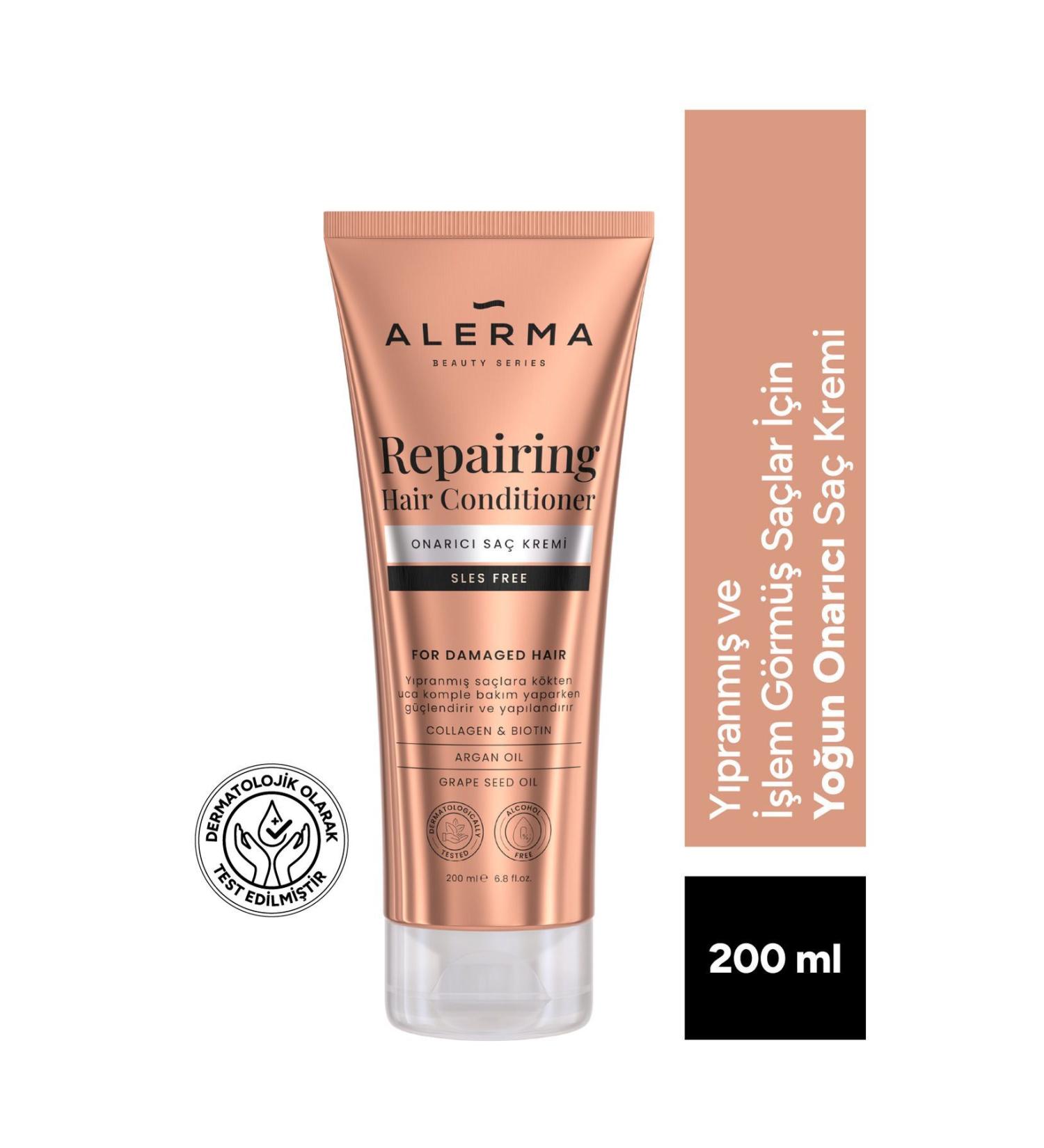 Alerma Intensive Repair Sulfate-Free Conditioner for Damaged and Processed Hair 200 ml - Buy Online on GoSupps.com