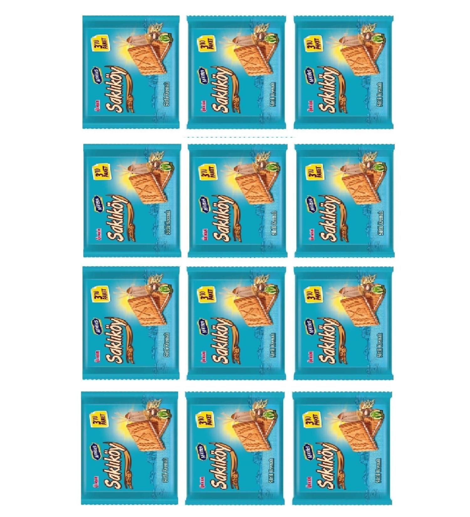 lker Sakl koy Milk Cream Oatmeal Sandwich Biscuits 264 Gr X 12 Pieces