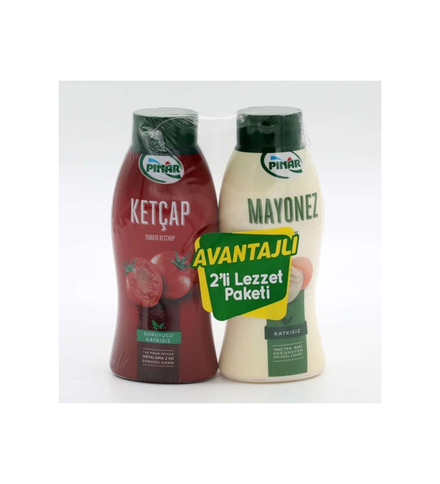 Pinar Ketchup 600 + Mayonnaise 500 gr