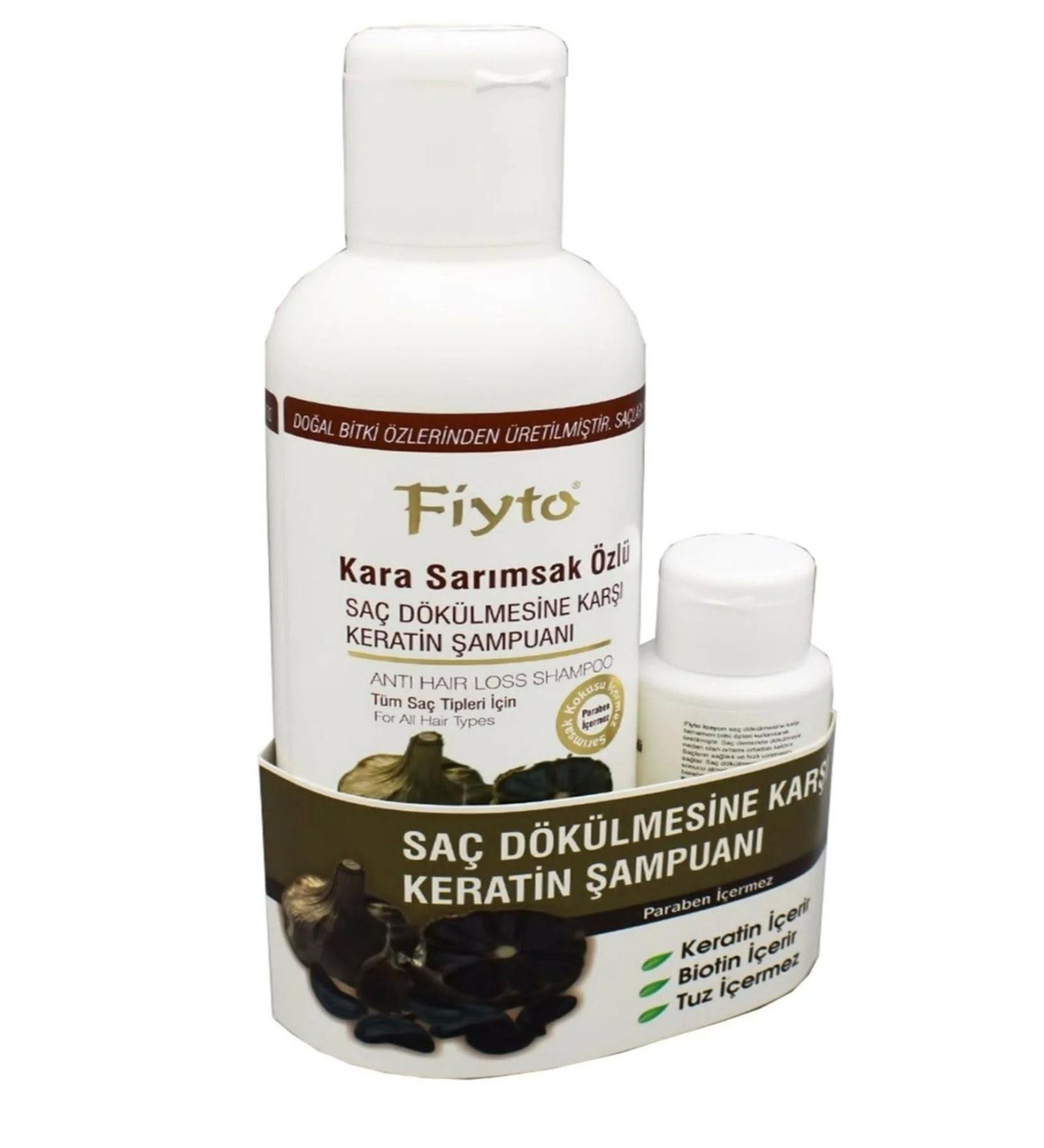 Fiyto Black Garlic Essence Shampoo 500 Ml + Hair Serum 75 Ml