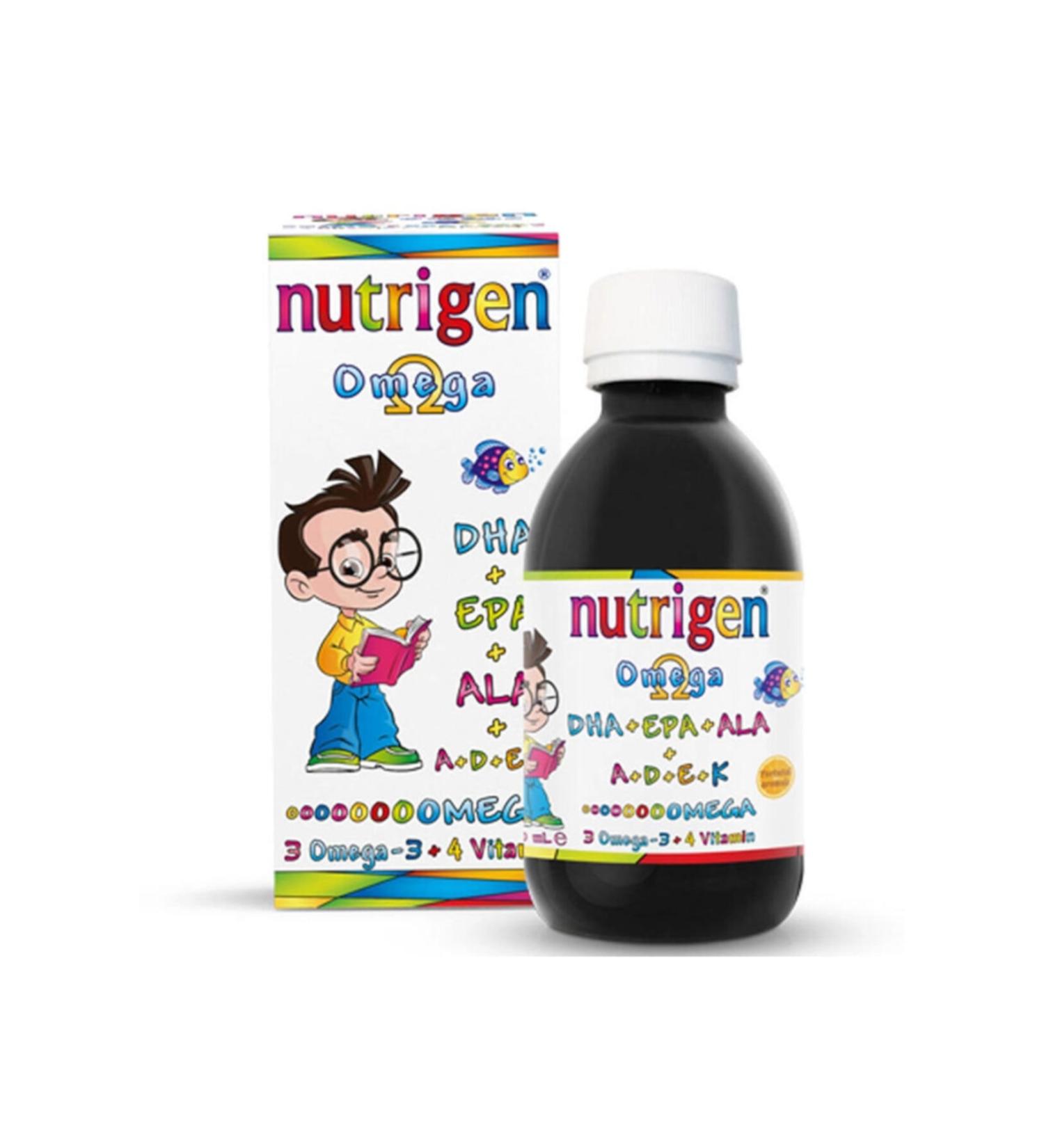 Nutrigen Omega 3 Syrup - Food Supplement Orange Flavored 200ml