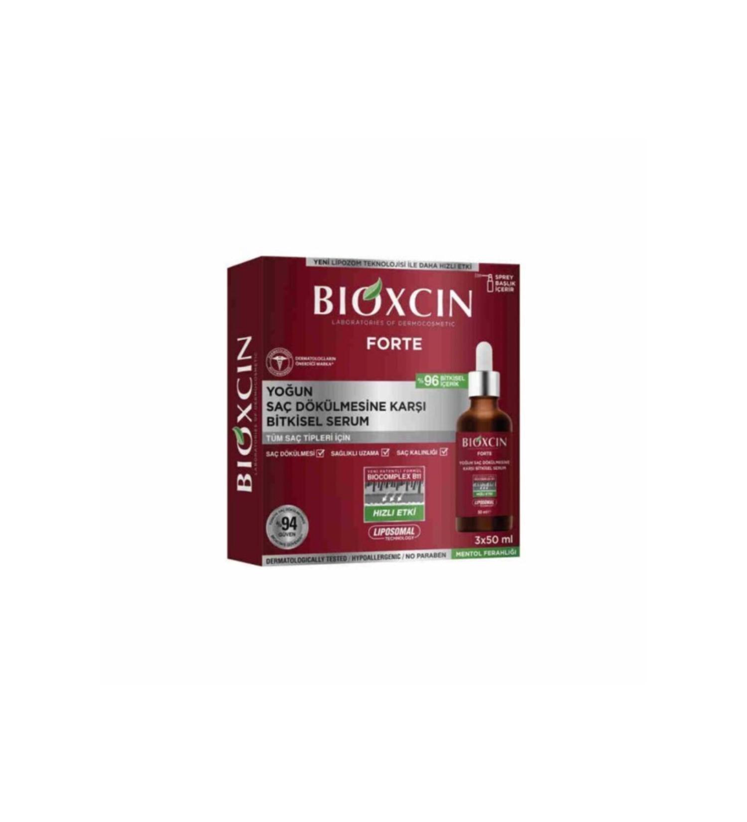 Bioxcin Forte Intensive Anti-Hair Loss Herbal Serum 3 x 50 ml
