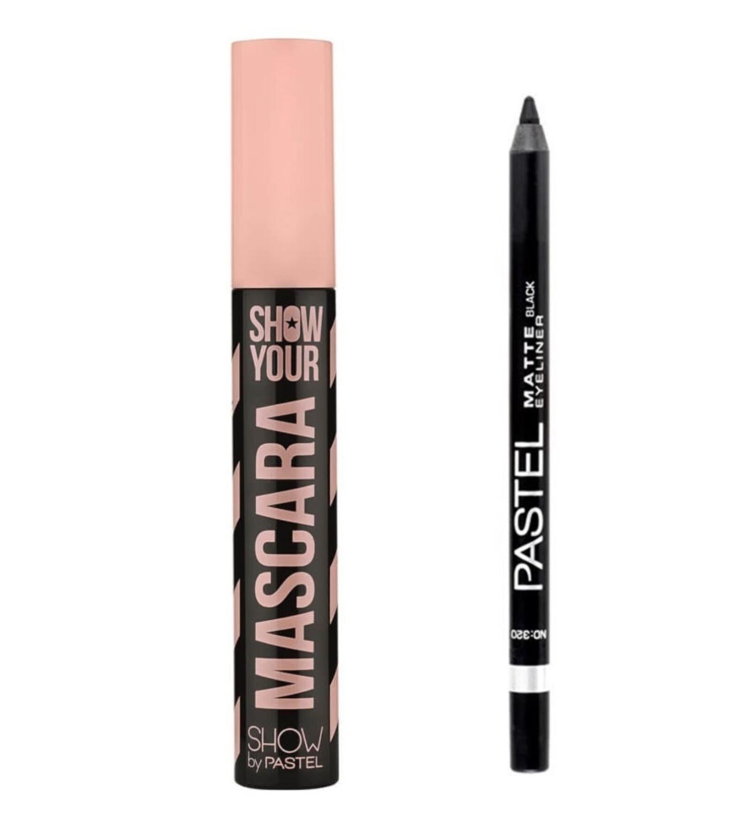 Pastel Show By Show Your Black Mascara + Matte Eyeliner 320 + Single Eyeshadow Gift