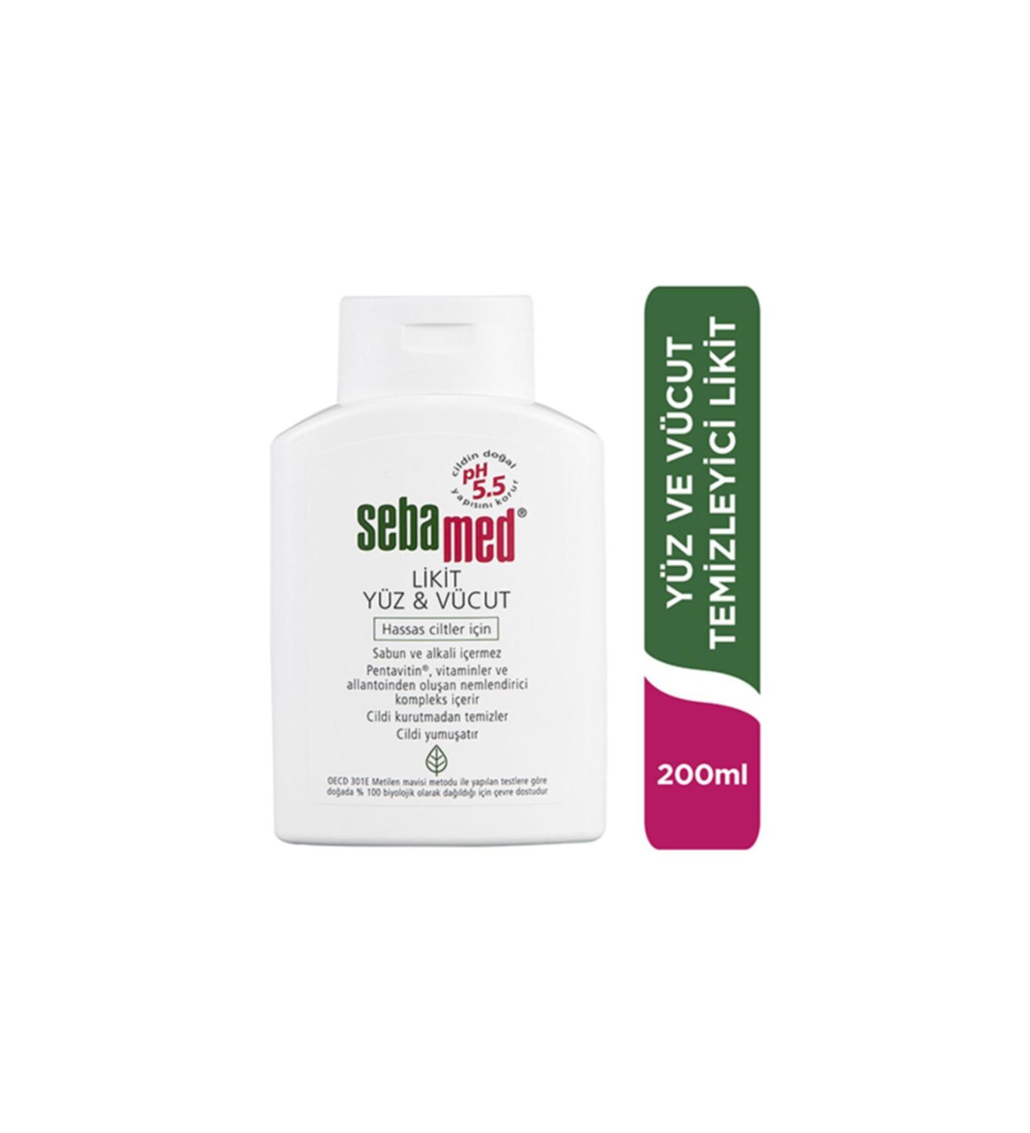 Sebamed Liquid Face & Body Cleanser 200ml