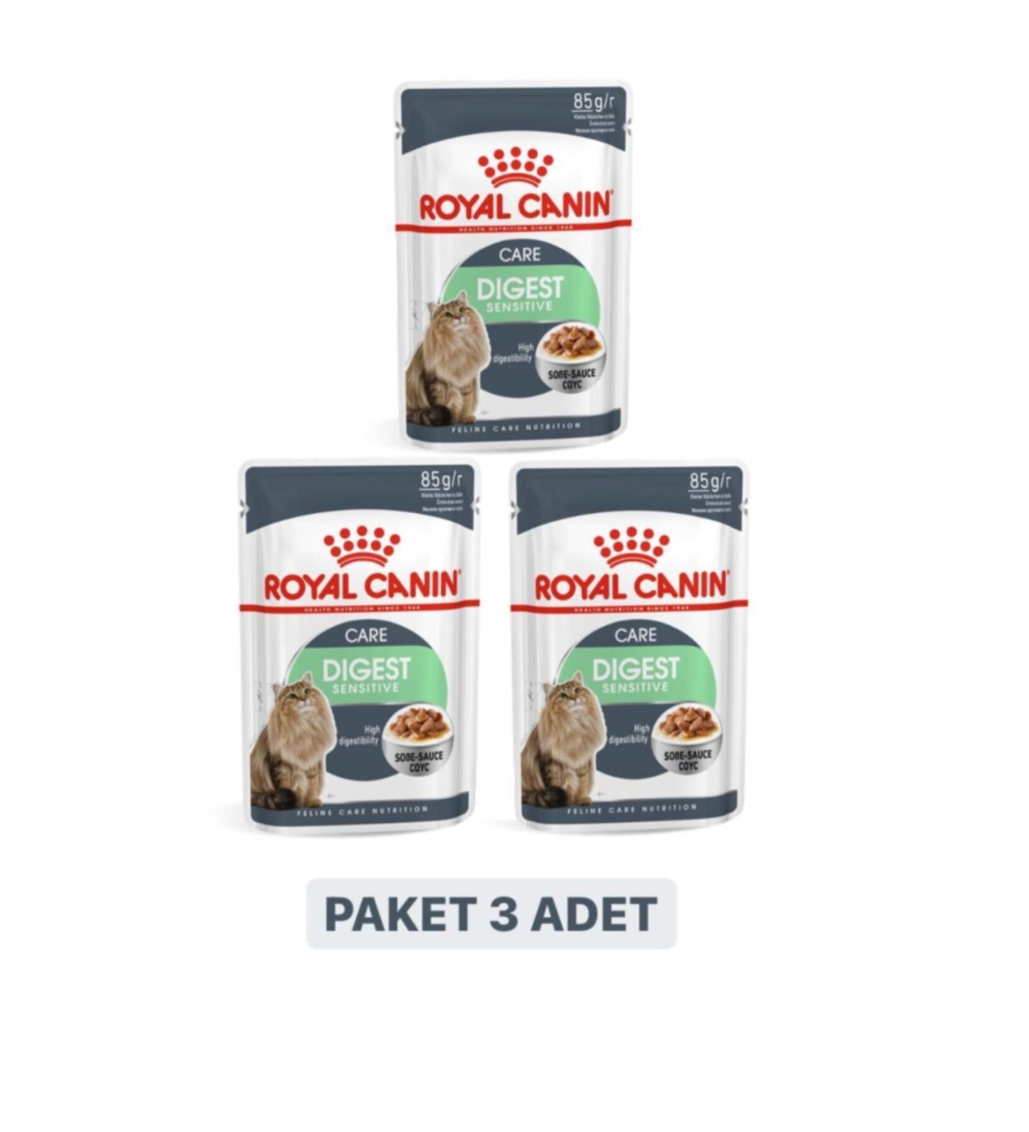 Royal Canin Digest Sensitive Gravy Adult Wet Cat Food 85 Gr X 3 Pieces
