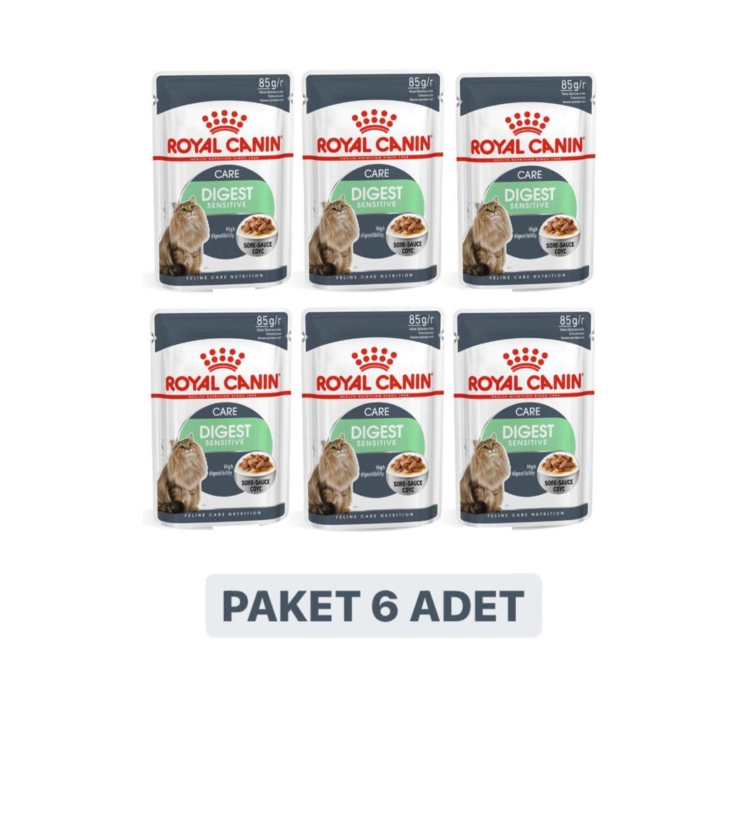 Royal Canin Digest Sensitive Gravy Adult Wet Cat Food 85 Gr X 6 Pieces