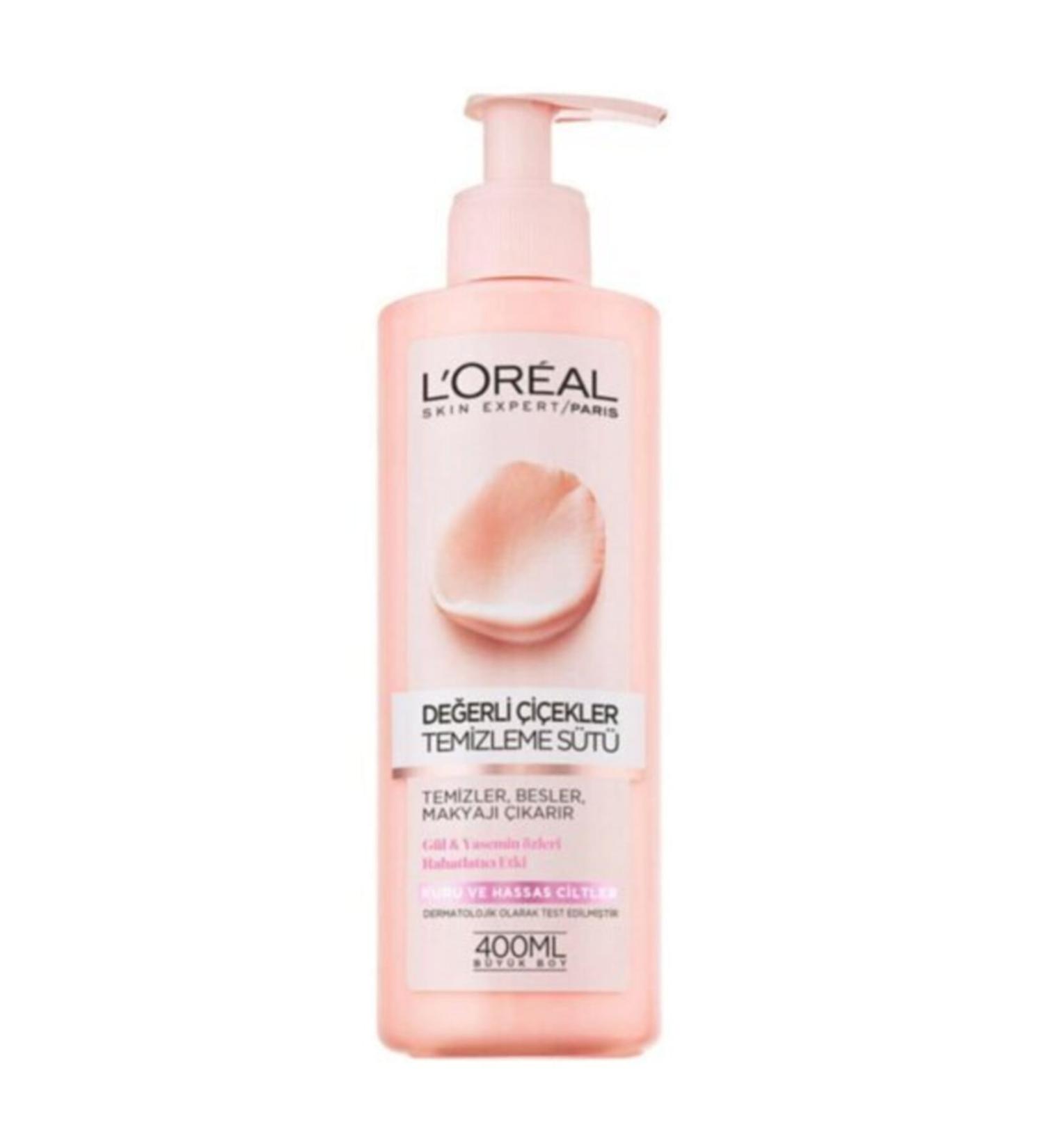 L'Oreal Paris Precious Flowers Cleansing Milk Dry & Sensitive Skin 400ml