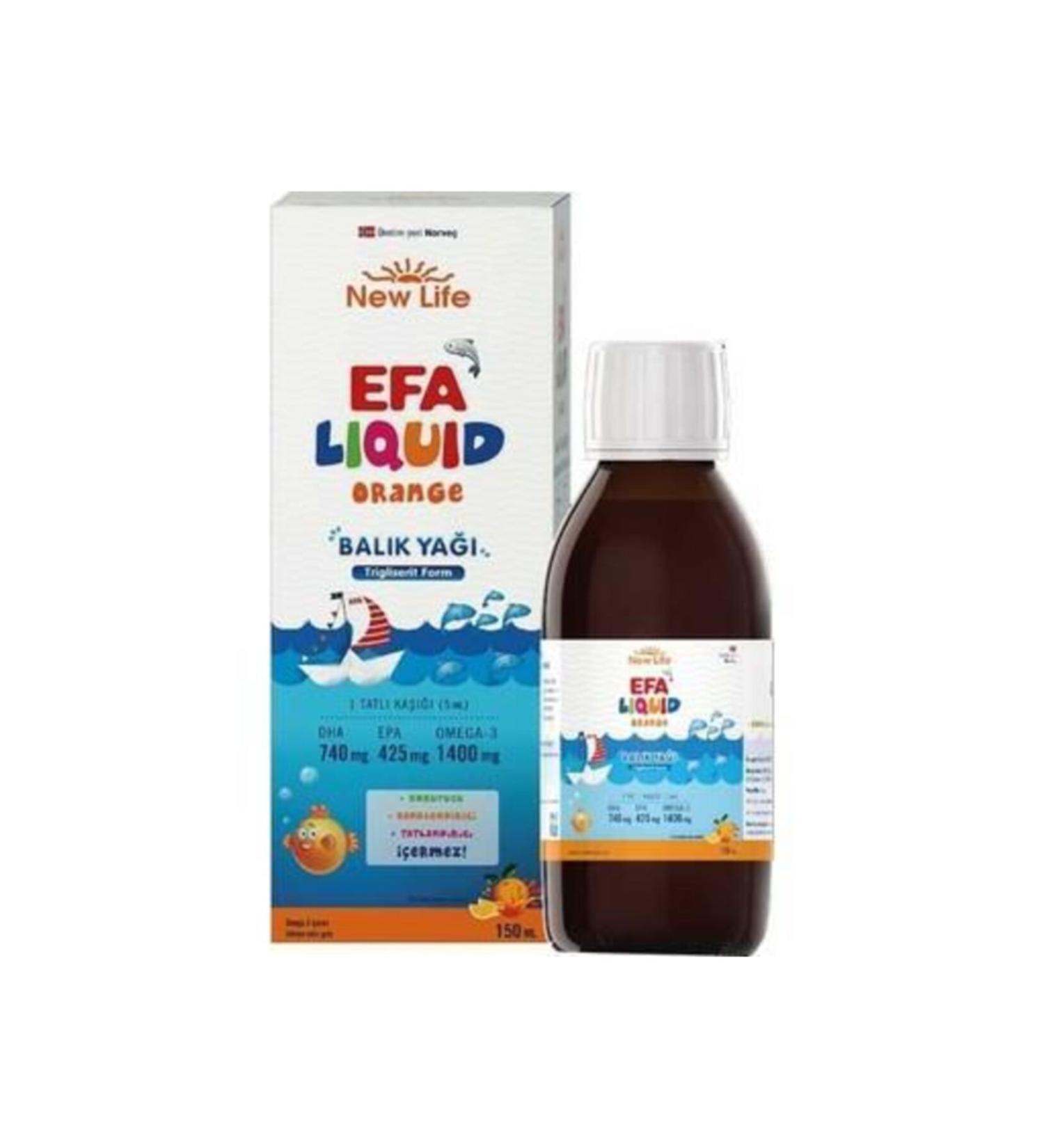 New Life Tutti Frutti Efa Liquid Fish Oil 150 Ml Skt:02/2022