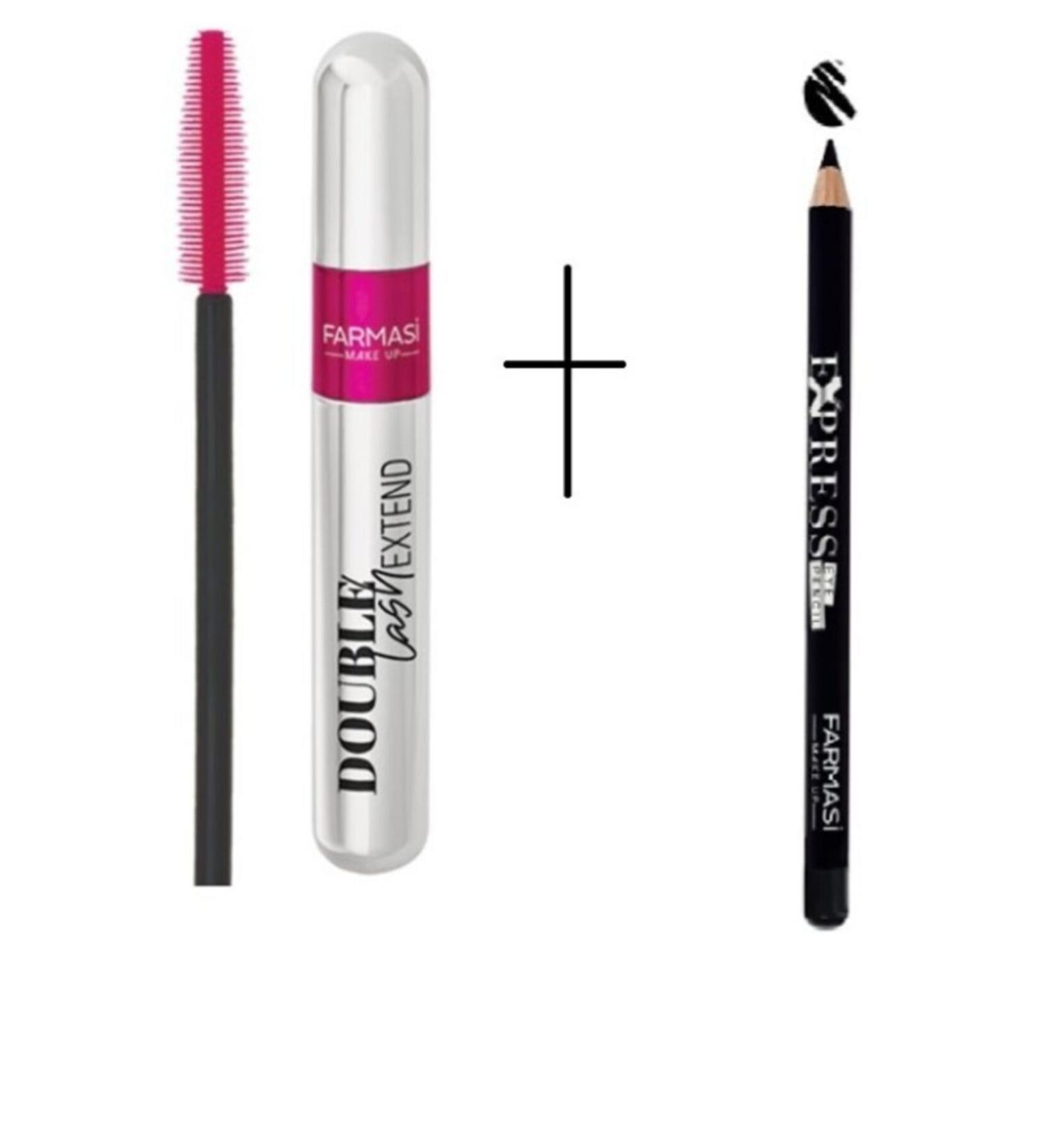 Farmasi Black Double Lash Extend Double Effect Mascara and Black Express Eyeliner 5415343548654364787