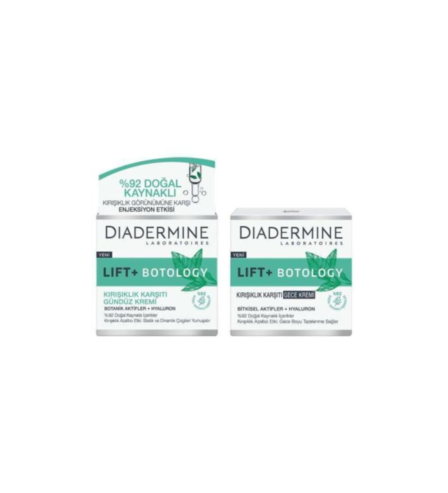 Diadermine Lift Botology Anti-Wrinkle Day Night Cream 50 mlx2