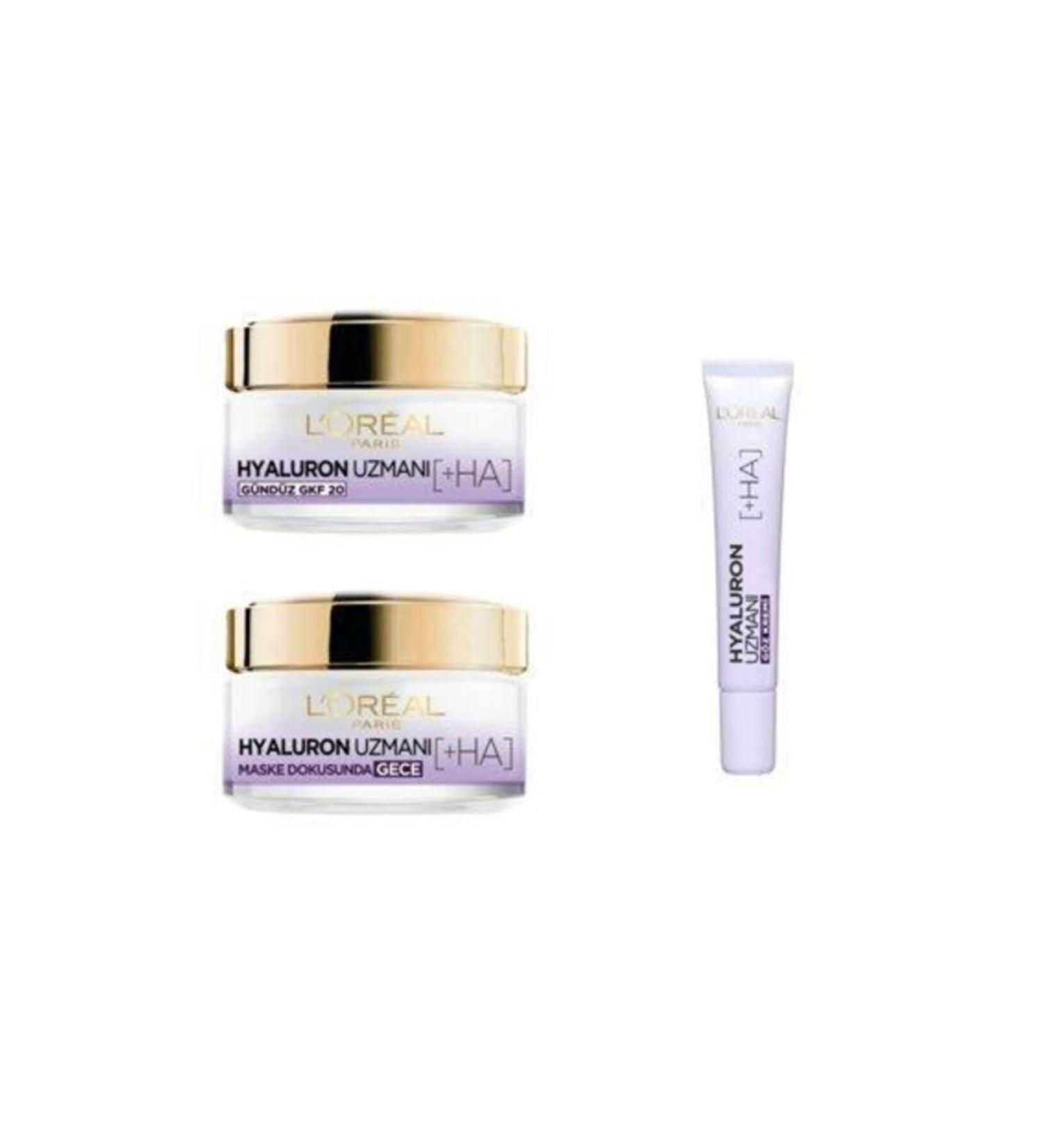 L'Oreal Paris Loreal Paris Hyaluron Expert Day + Eye + Night Cream 3-Piece Set