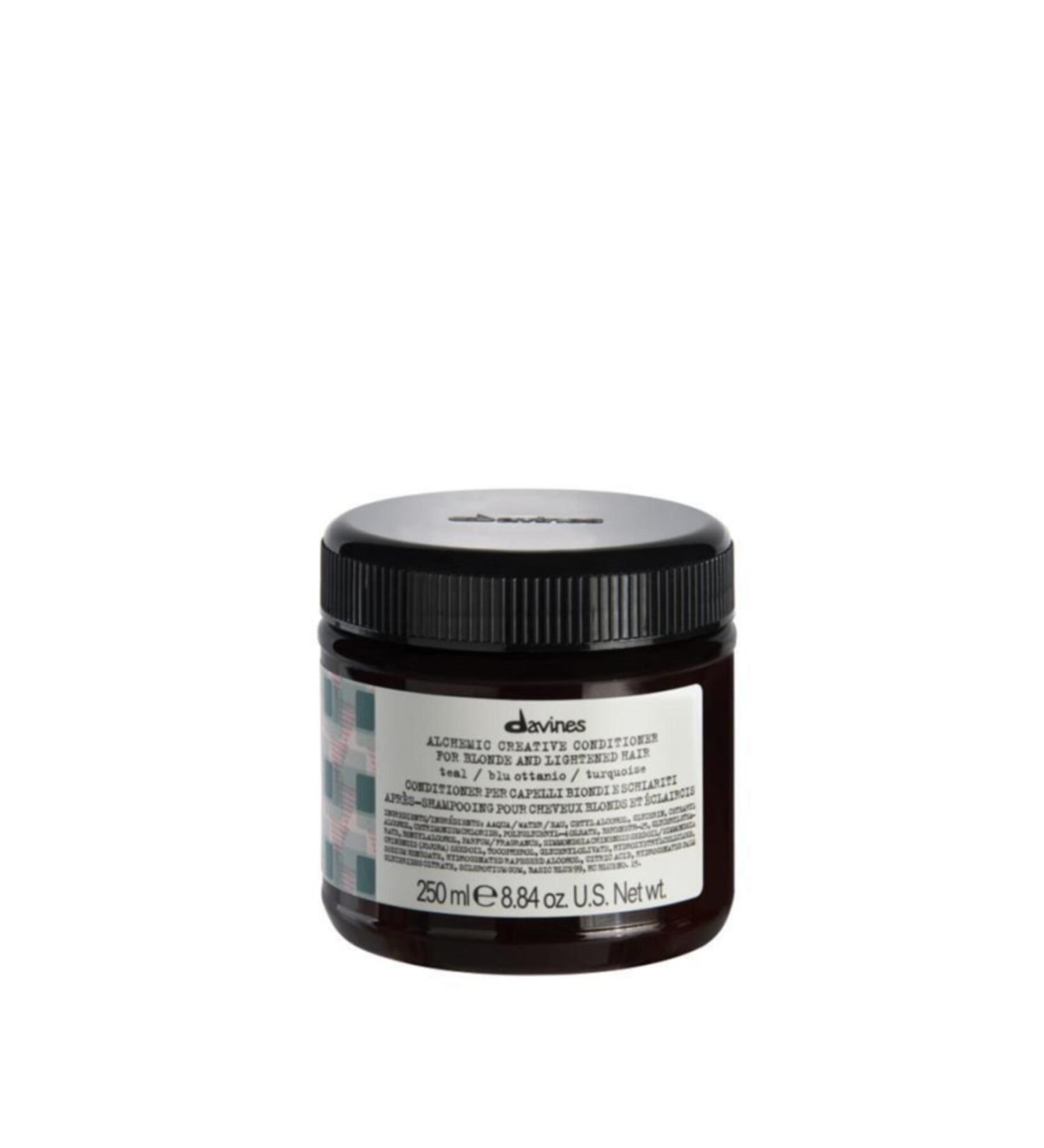 Davines Alchemic Teal Blue Conditioner - Turquoise Blue Pigmented Hair Conditioner 250 ml
