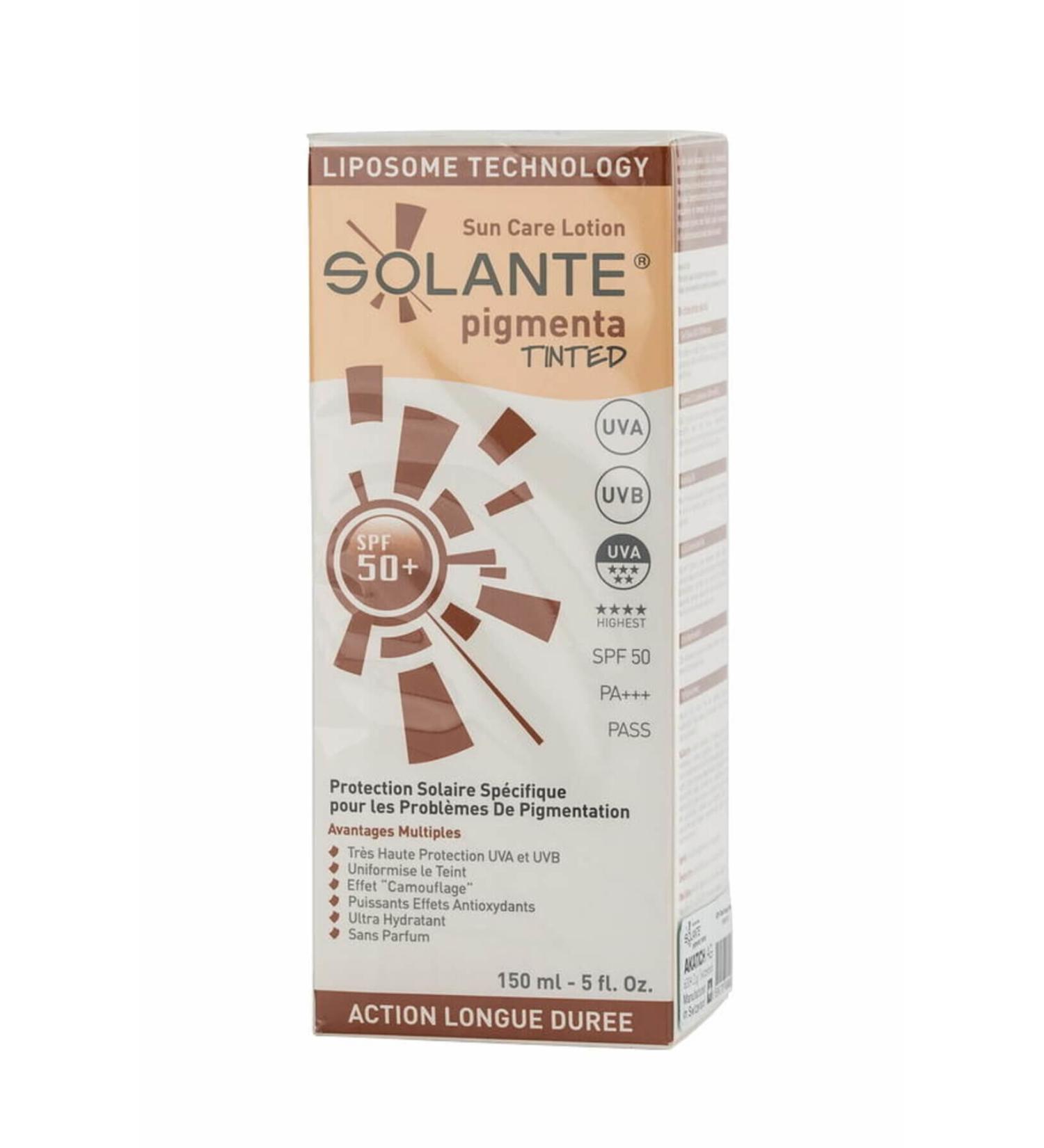 Solante Pigmenta Tinted Sunscreen Lotion Spf 50+ 150 ml