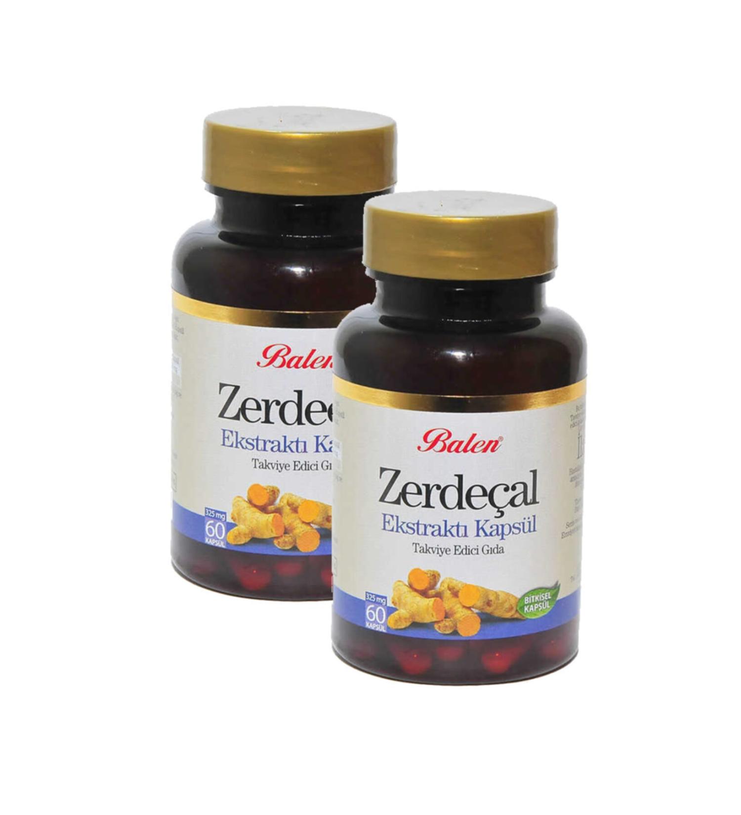 Balen Turmeric Extract 60 Capsules - 325 Mg - 2 Pieces