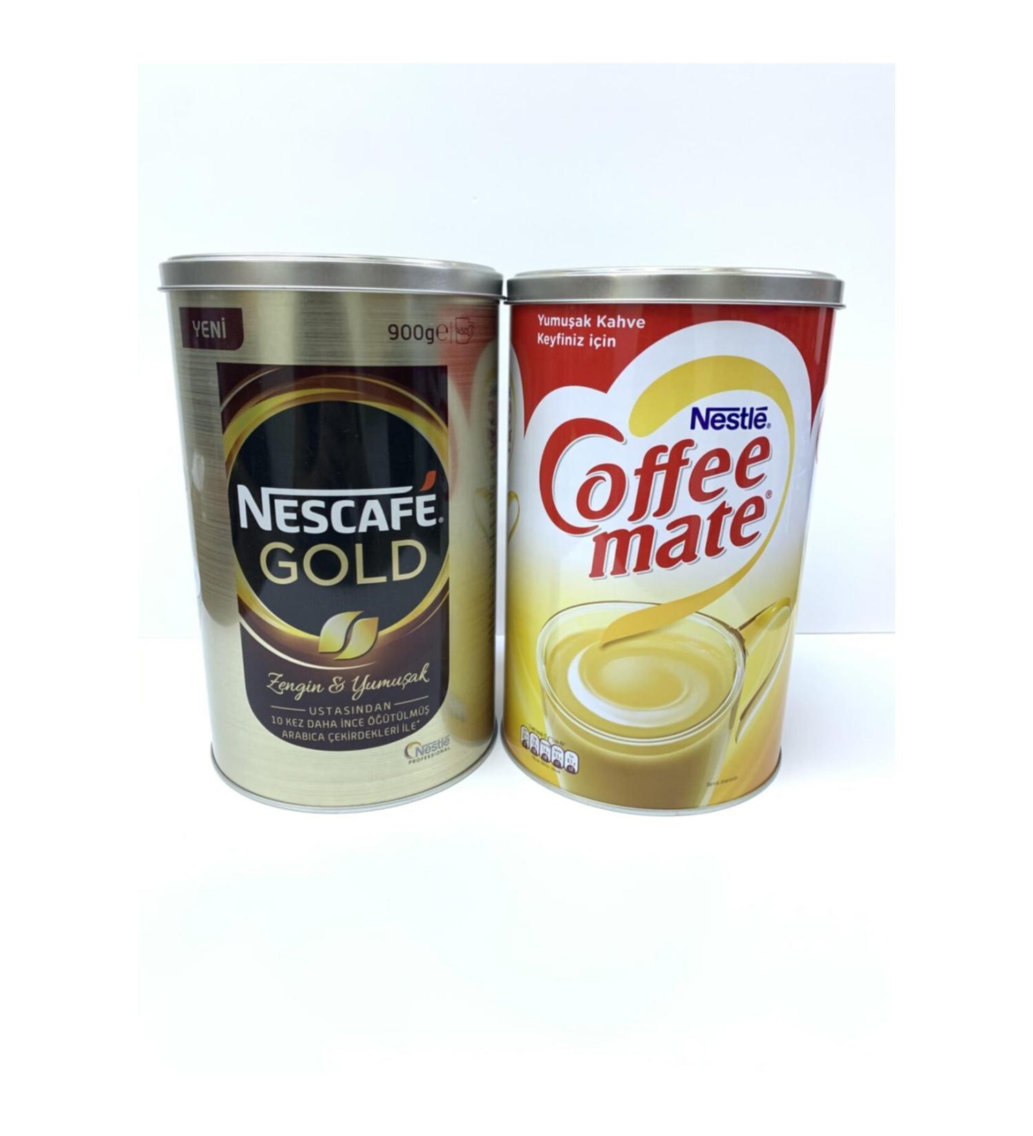 Nestle Nescafe Gold 900 gr and Coffee Mate 2000 gr