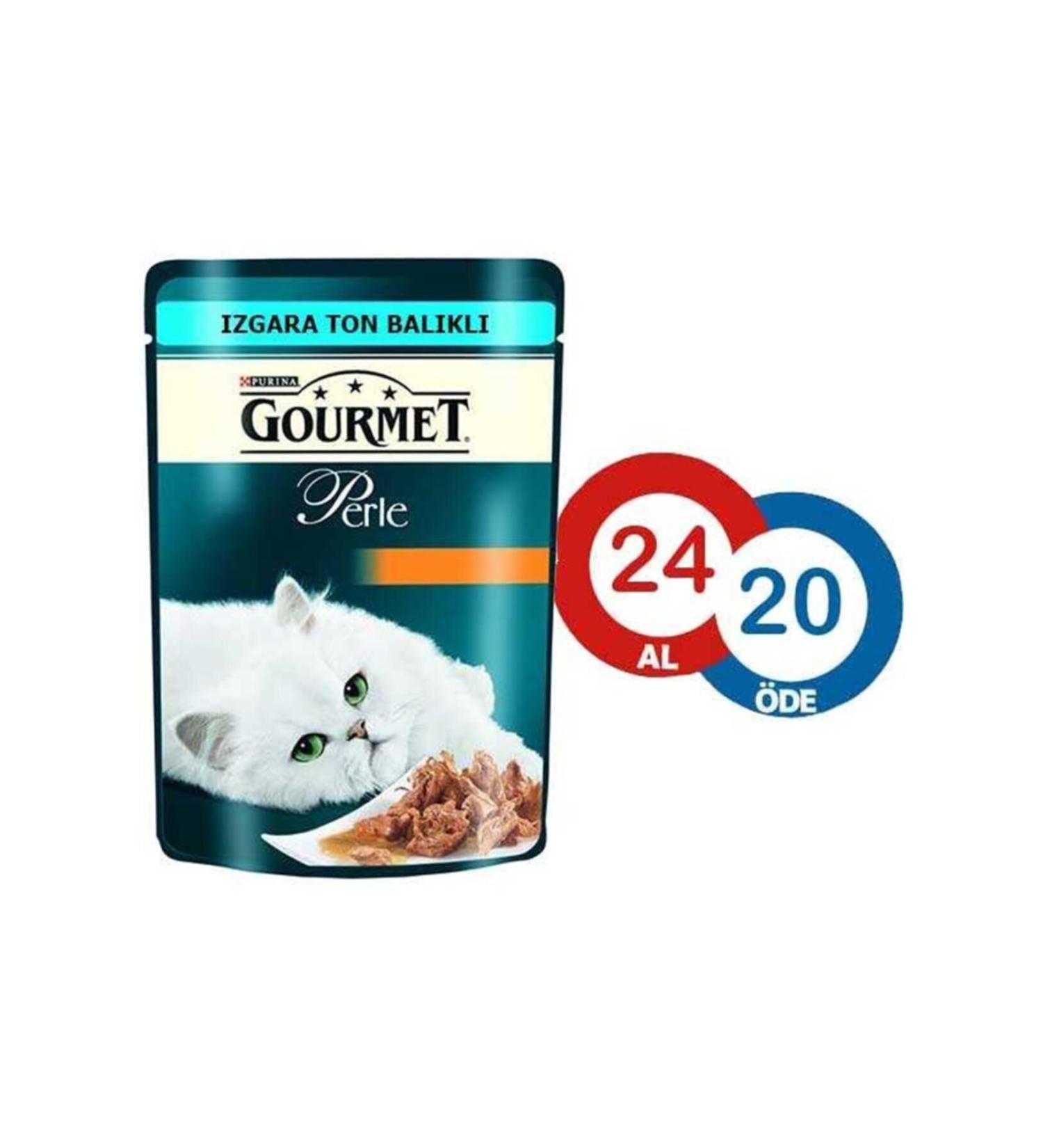 Gourmet Perle Grilled Tuna Cat Canned Food 85 Gr * 24 Pieces