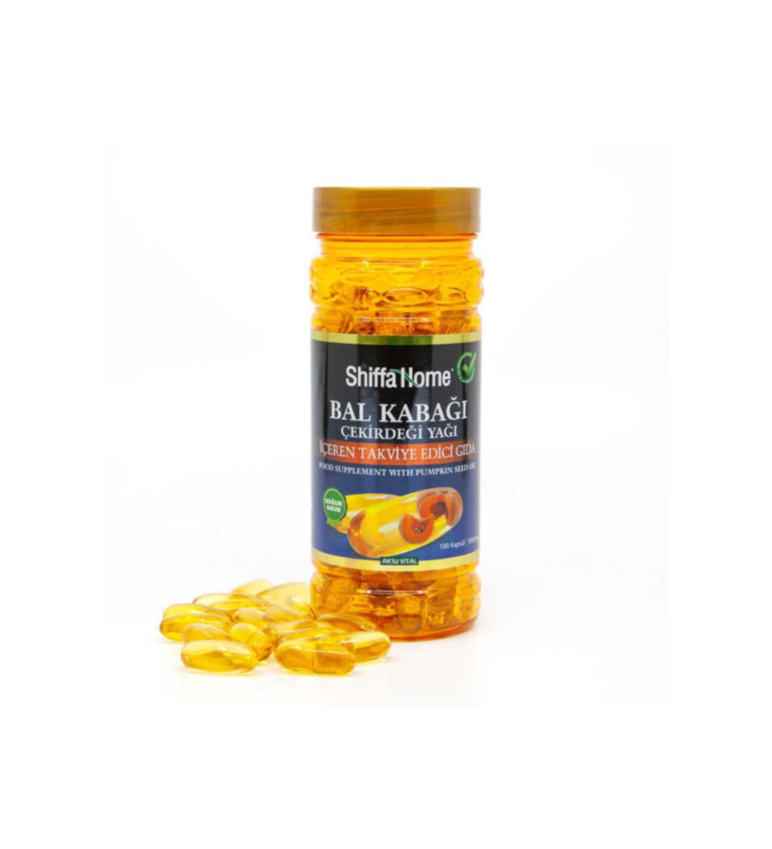 Shiffa Home Pumpkin Seed Oil 100 Softgels at Deep Herbal Store