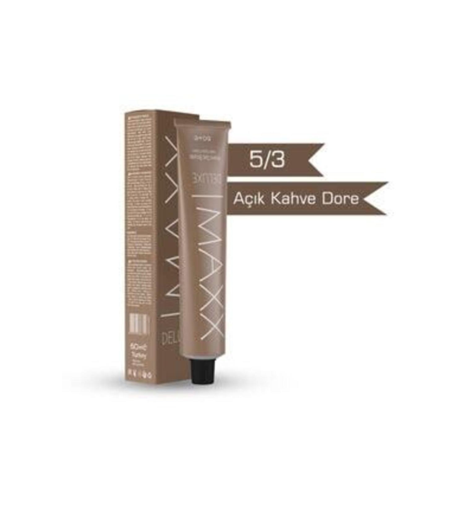 MAXX DELUXE 5/3 Light Brown Dore Cream Hair Dye 60 ml