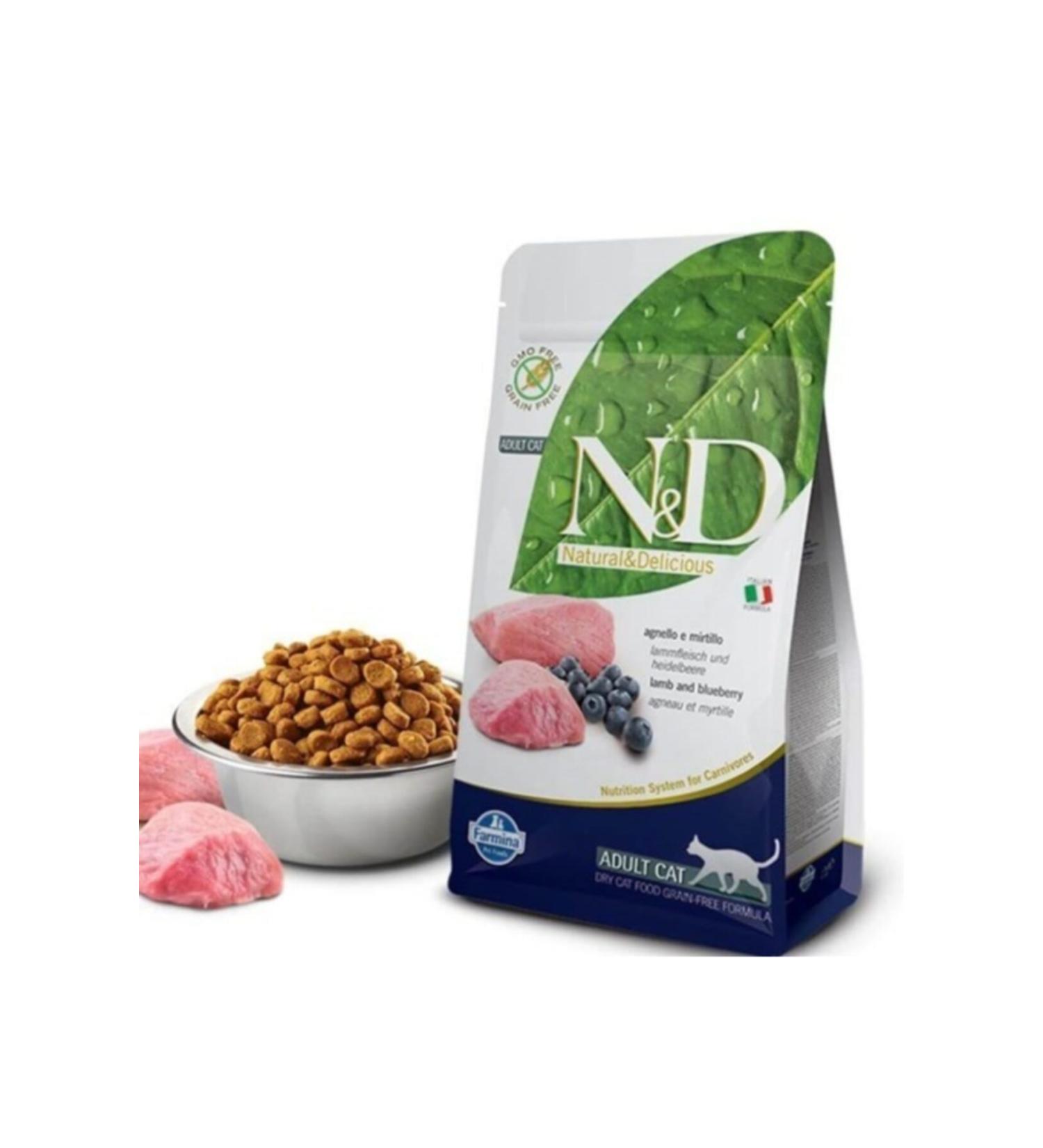 N & D Nd Grain Free Lamb Blueberry Cat Food 1.5 kg