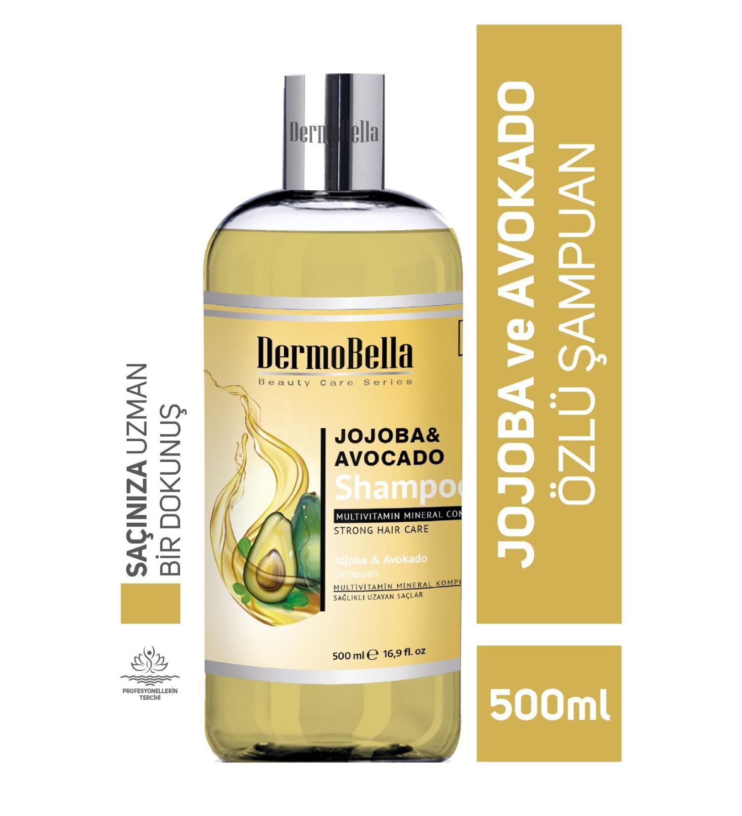 DERMOBELLA Jojoba and Avocado Essence Shampoo 500 ml - Buy Online on GoSupps.com