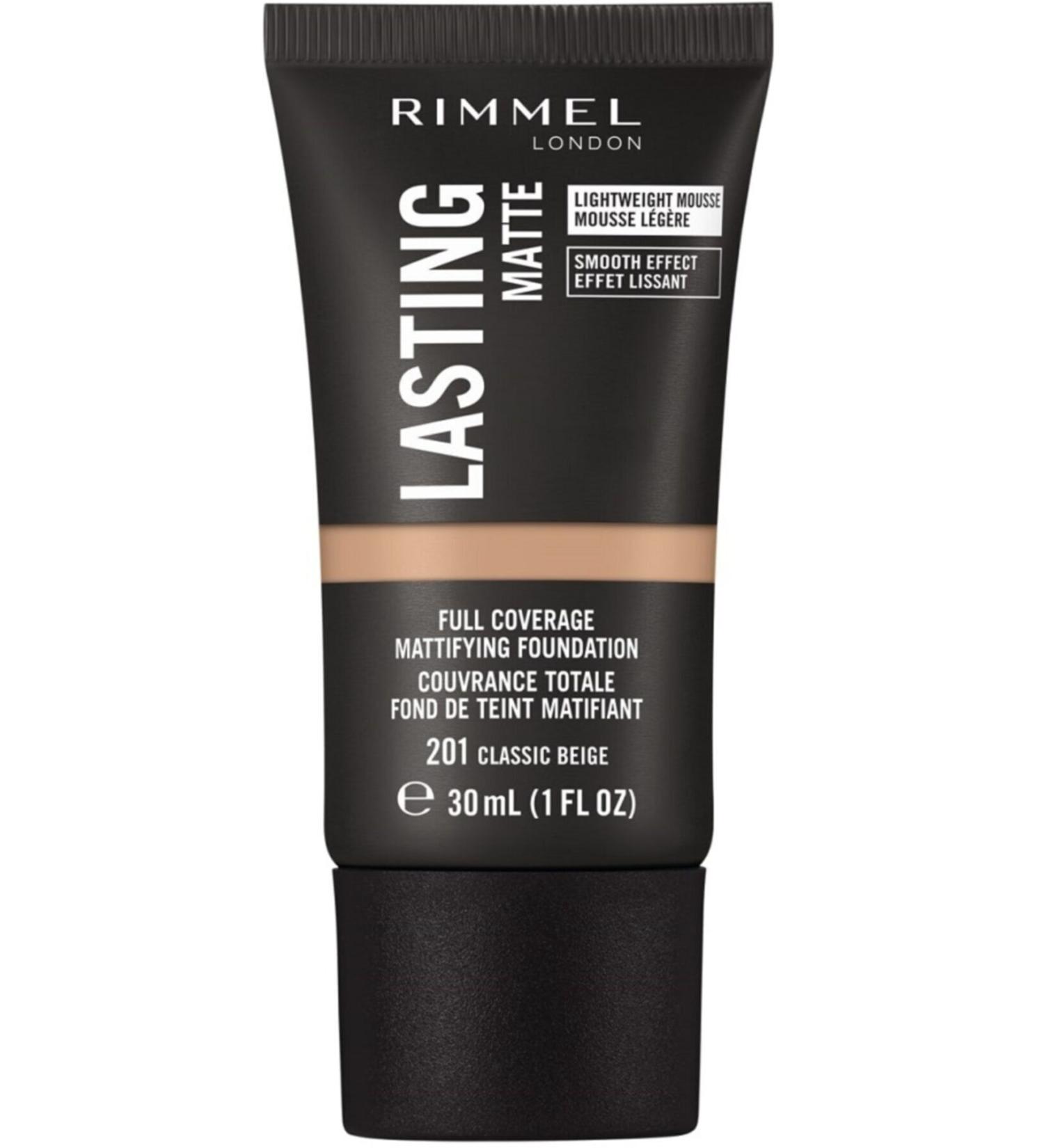 Rimmel London Lasting Matte Foundation 201 Classic Beige / 30ml - Buy Online on GoSupps.com
