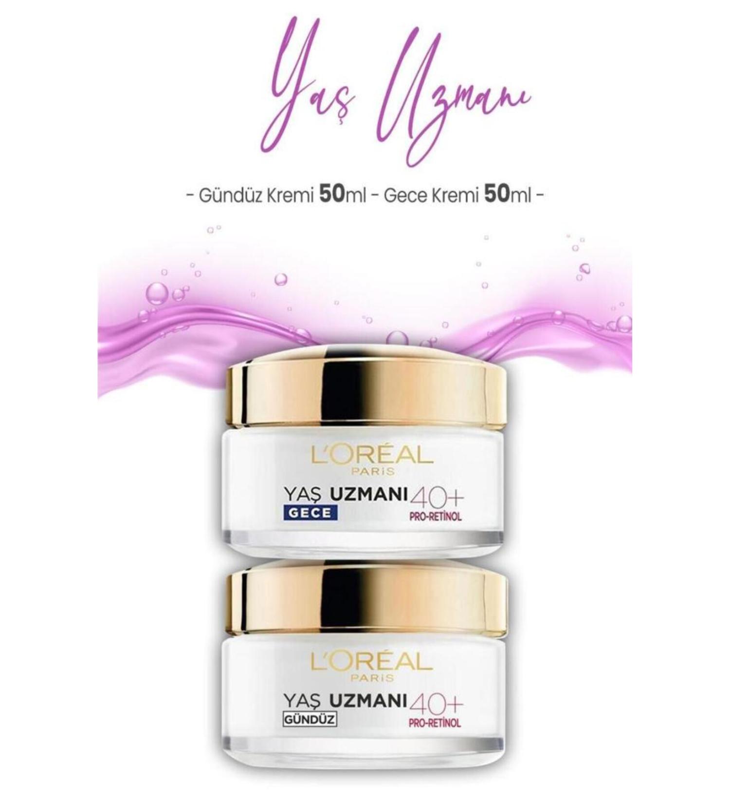 L'Oreal Paris Age Expert 40 Anti-Wrinkle Firming Day & Night Cream Set 2 Piece Set