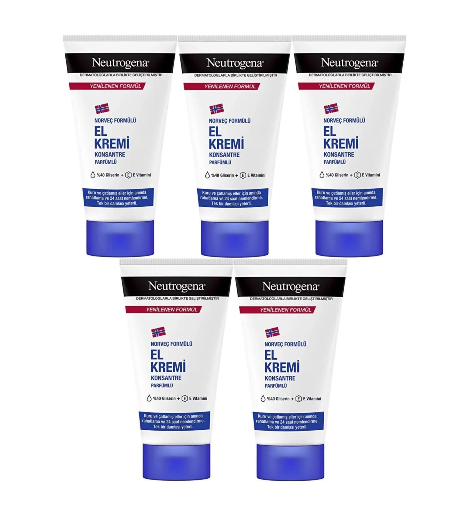 Neutrogena Hand Care Cream 50ml Perfumed (SET OF 5)