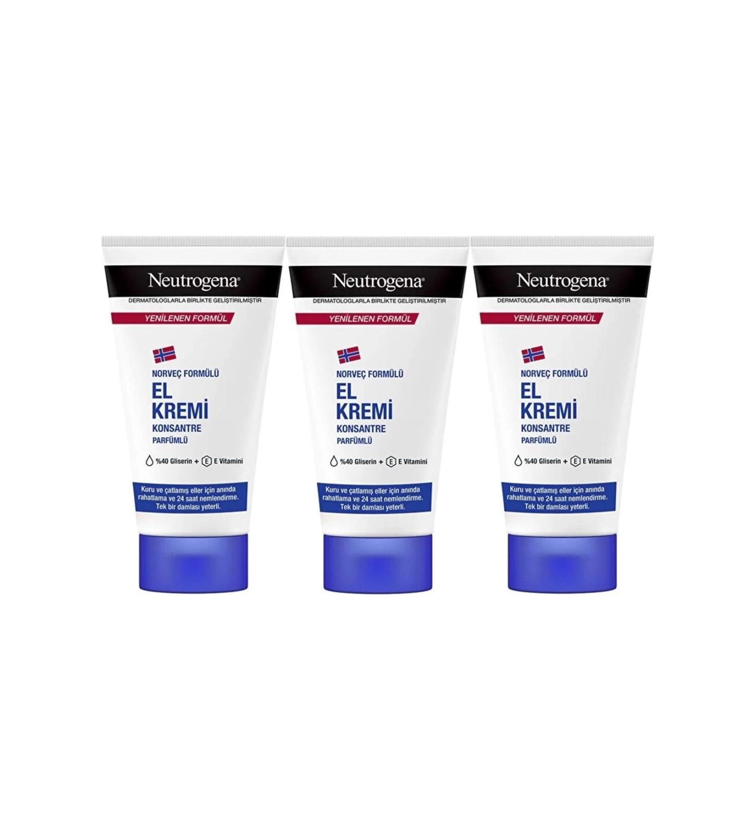 Neutrogena Hand Care Cream 50ml Perfumed (SET OF 3)