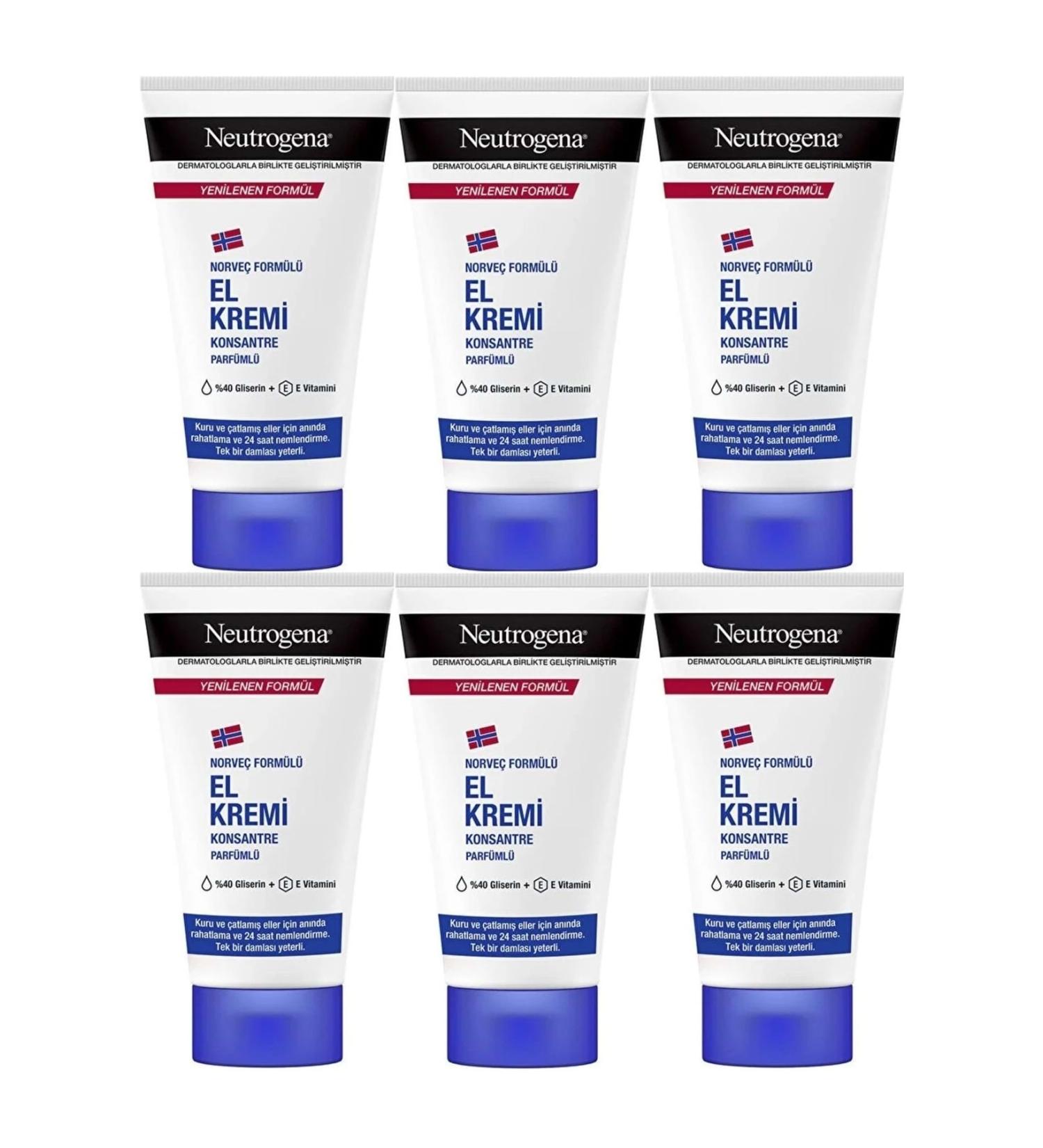 Neutrogena Hand Care Cream 50ml Perfumed (SET OF 6)