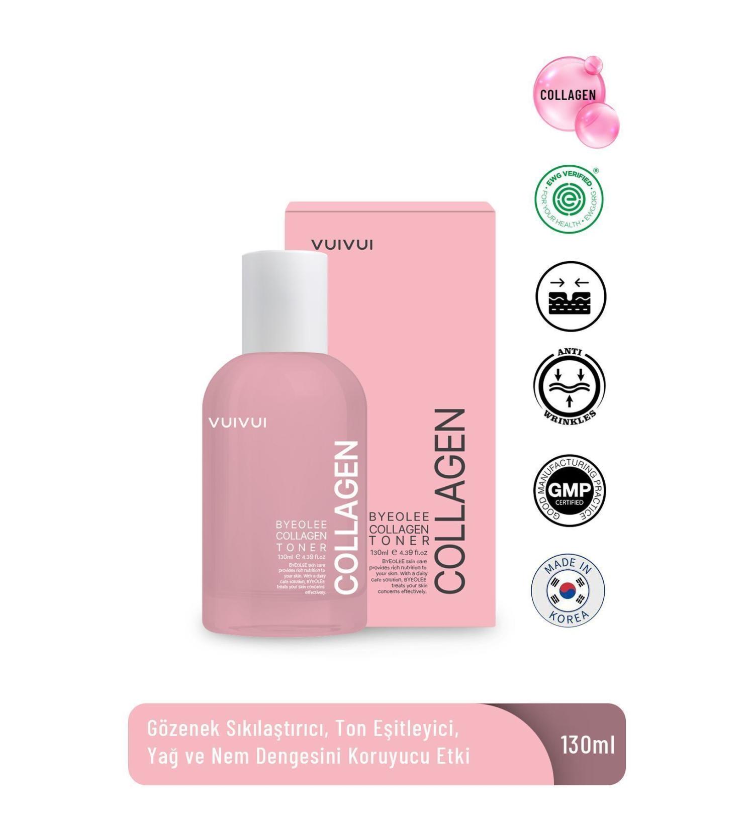 byeolee Collagen Korean Tonic Botox Effective Pore Tightener Revitalizing Anti-Wrinkle Repair 130ml