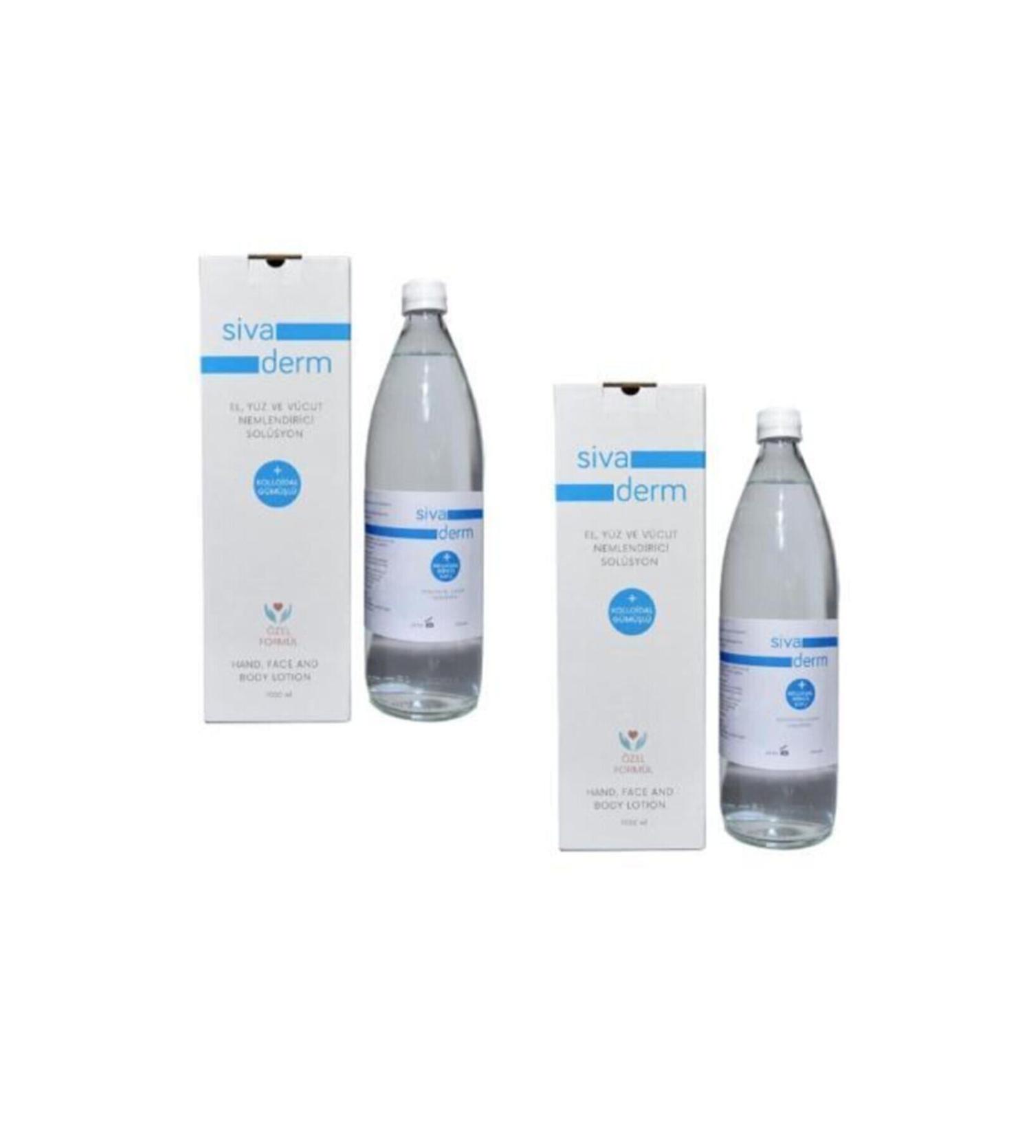 Siva Derm Siva Derm 2 Bottles Colloidal Silver Water 1000ml