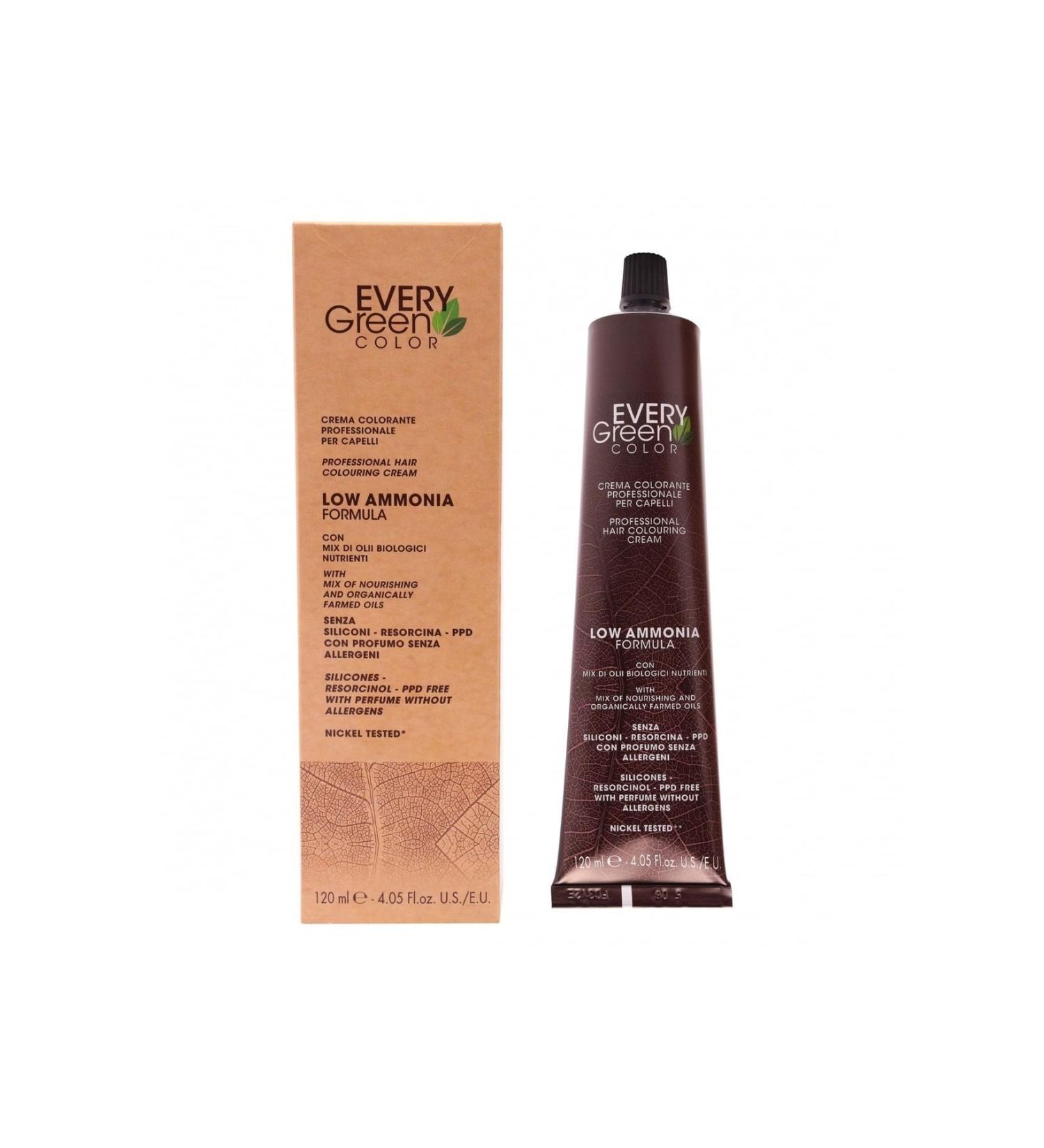EveryGreen Color Professional Hair Dye 6.71 Dark Blonde Ash Brown 100ml - Buy Online on GoSupps.com