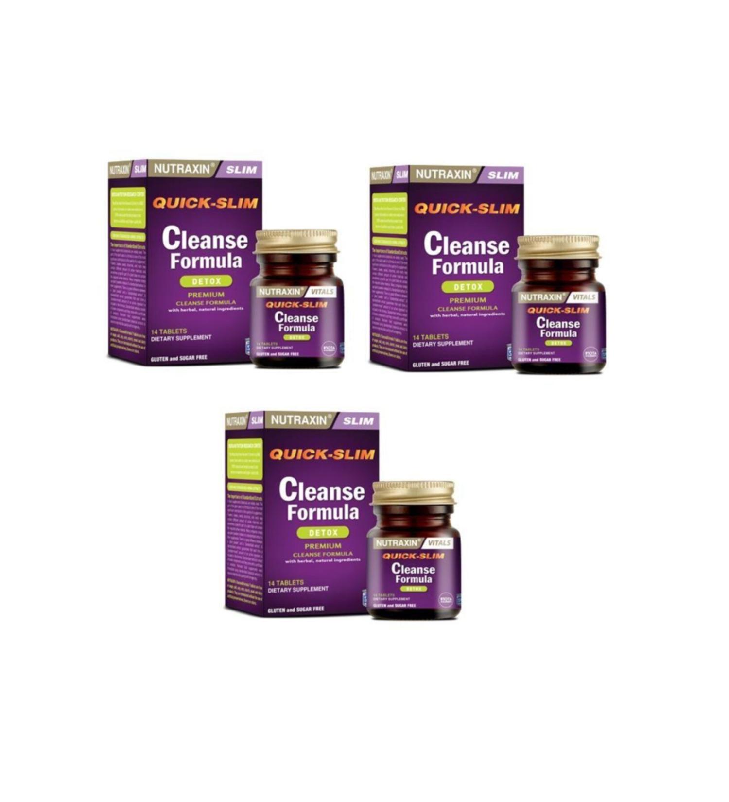 Nutraxin Quick-slim Cleanse Formula 7 14 Tablets