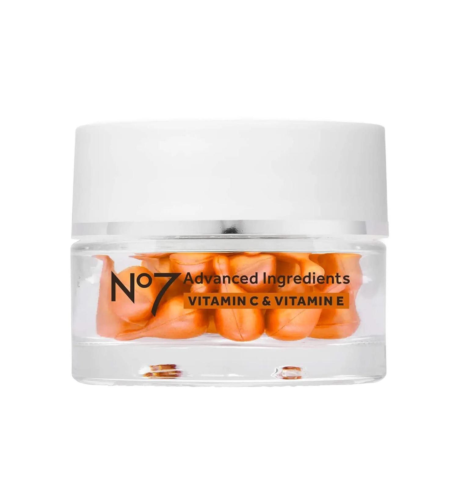 No7 Laboratories No7 Advanced Ingredients Vitamin C & Vitamin E 30 Capsules