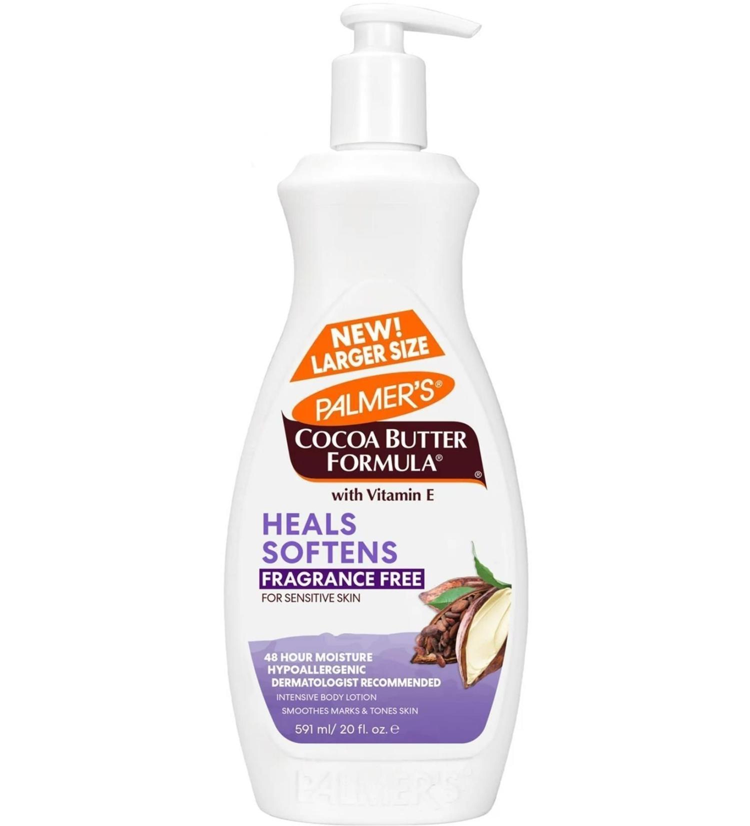 Palmers Heals Softens Unscented Daily Moisturising Intensive Body Lotion 591ML