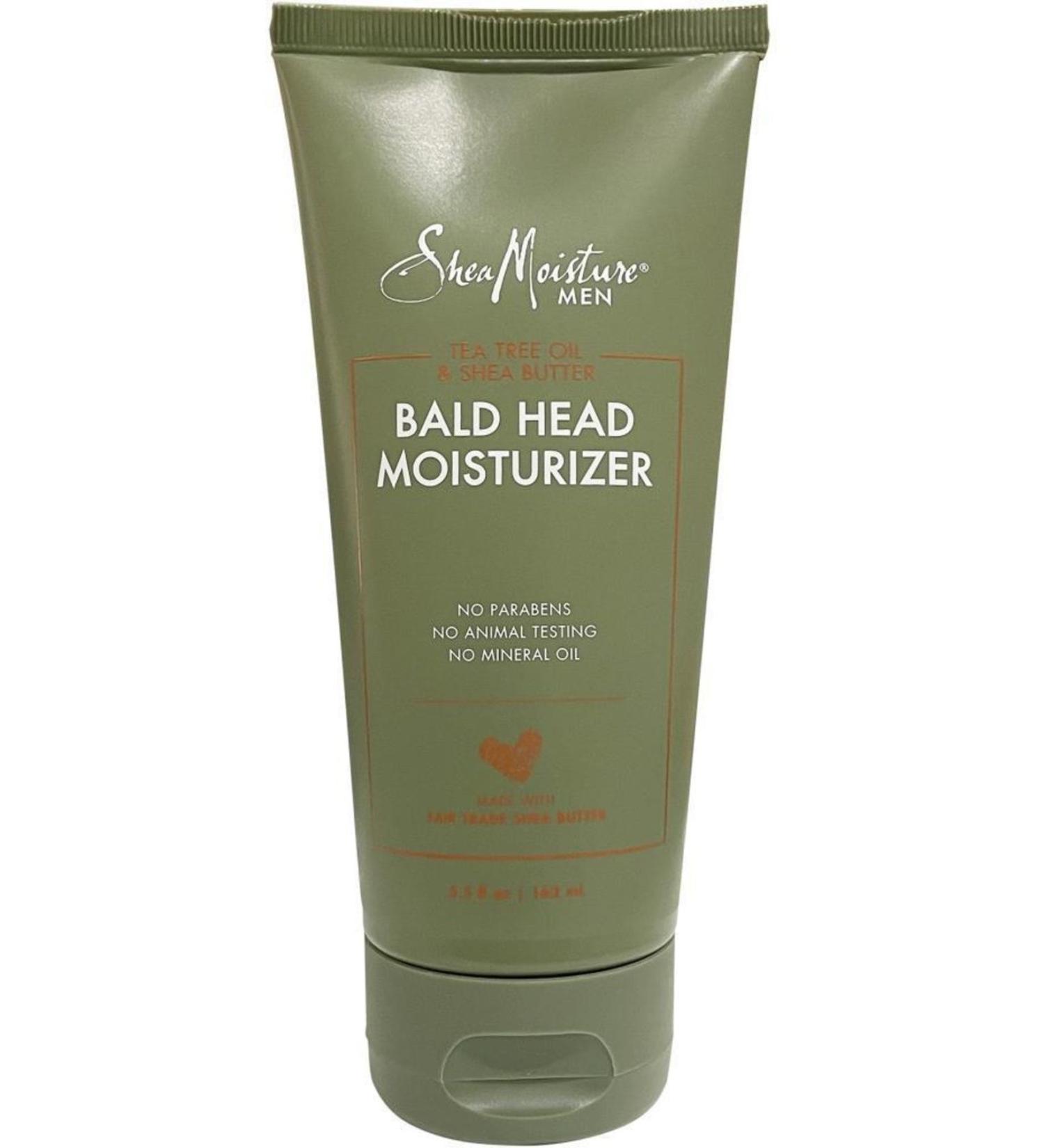 Shea Moisture Men Bald Head Skin Moisturizer with Tea Tree & Shea Oil 163ml