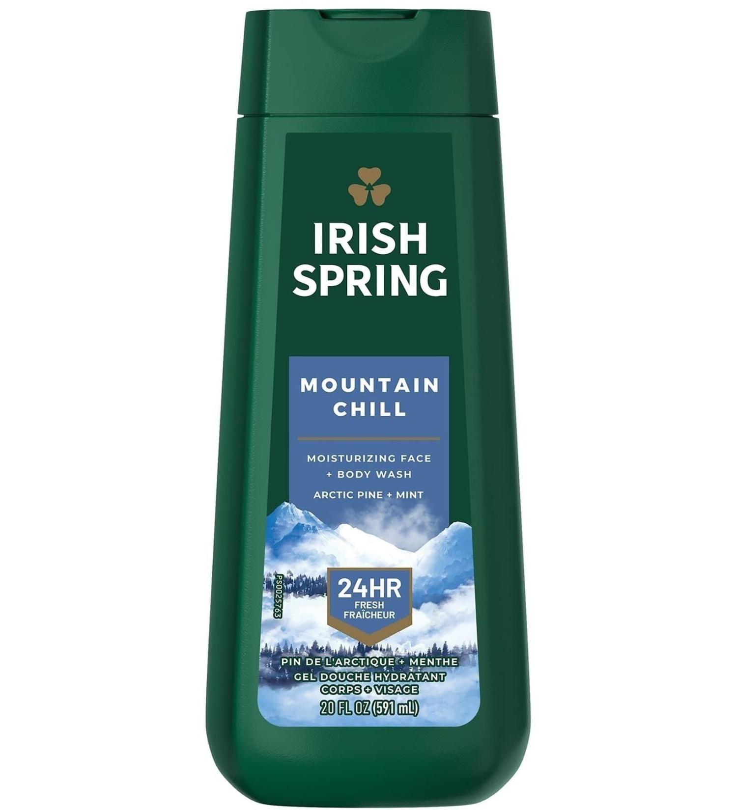 Irish Spring Mountain Chill Face and Body Shampoo 591ml
