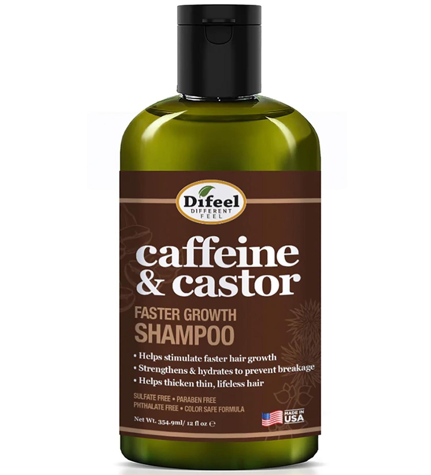 Difeel Caffeine & Castor Faster Growth Shampoo 354.9ML