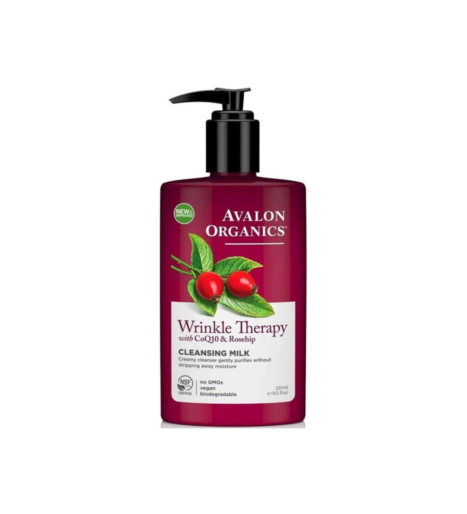 Avalon Organics Wrinkle Therapy Cleansing Milk 250ml