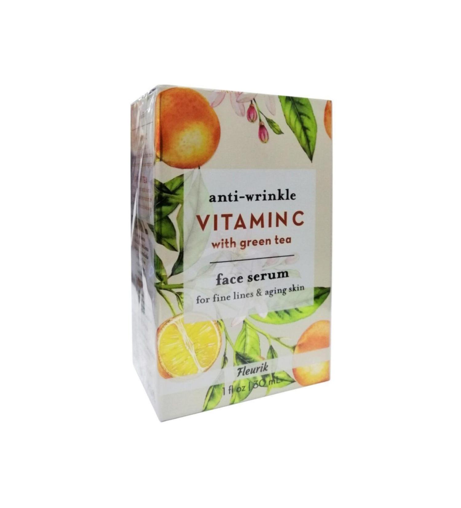 Fleurik Anti-wrinkle Vitamin C and Green Tea Face Serum 30ml