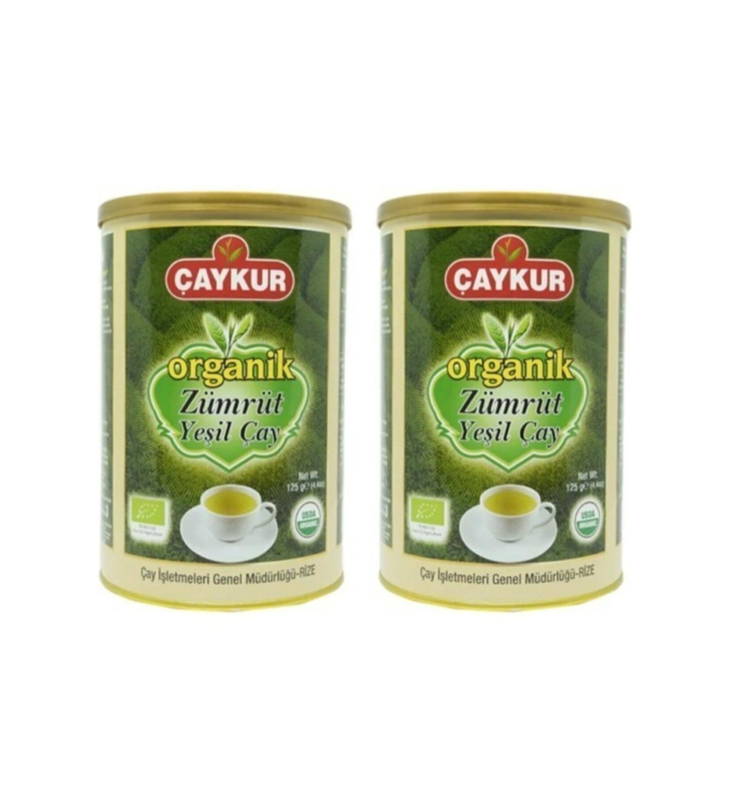 aykur Organic Emerald Green Tea 125 gr 2 Pieces
