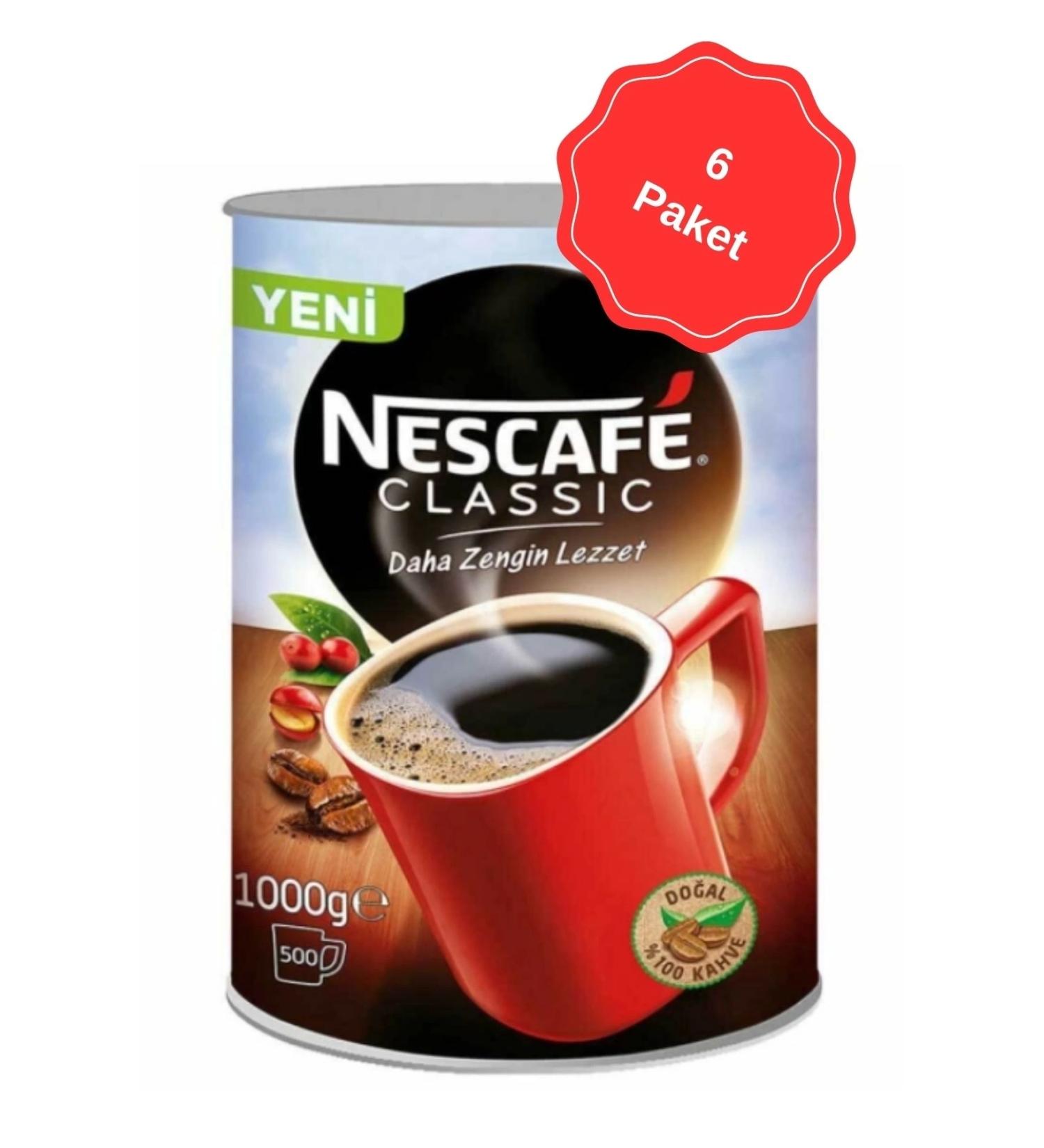 Nescafe Classic Instant Coffee 1 Kg x 6 Pieces - Buy Online on GoSupps.com