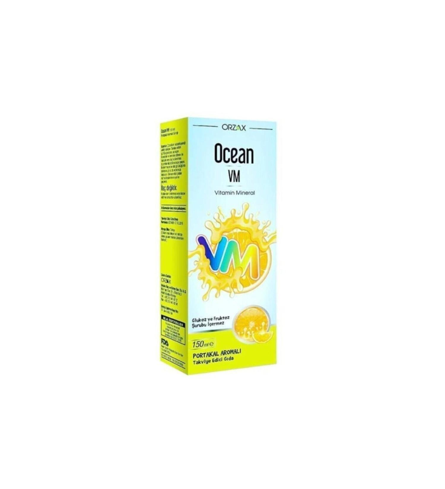 Ocean Vitamin Mineral Vm Syrup Orange Concentrate 150 ml
